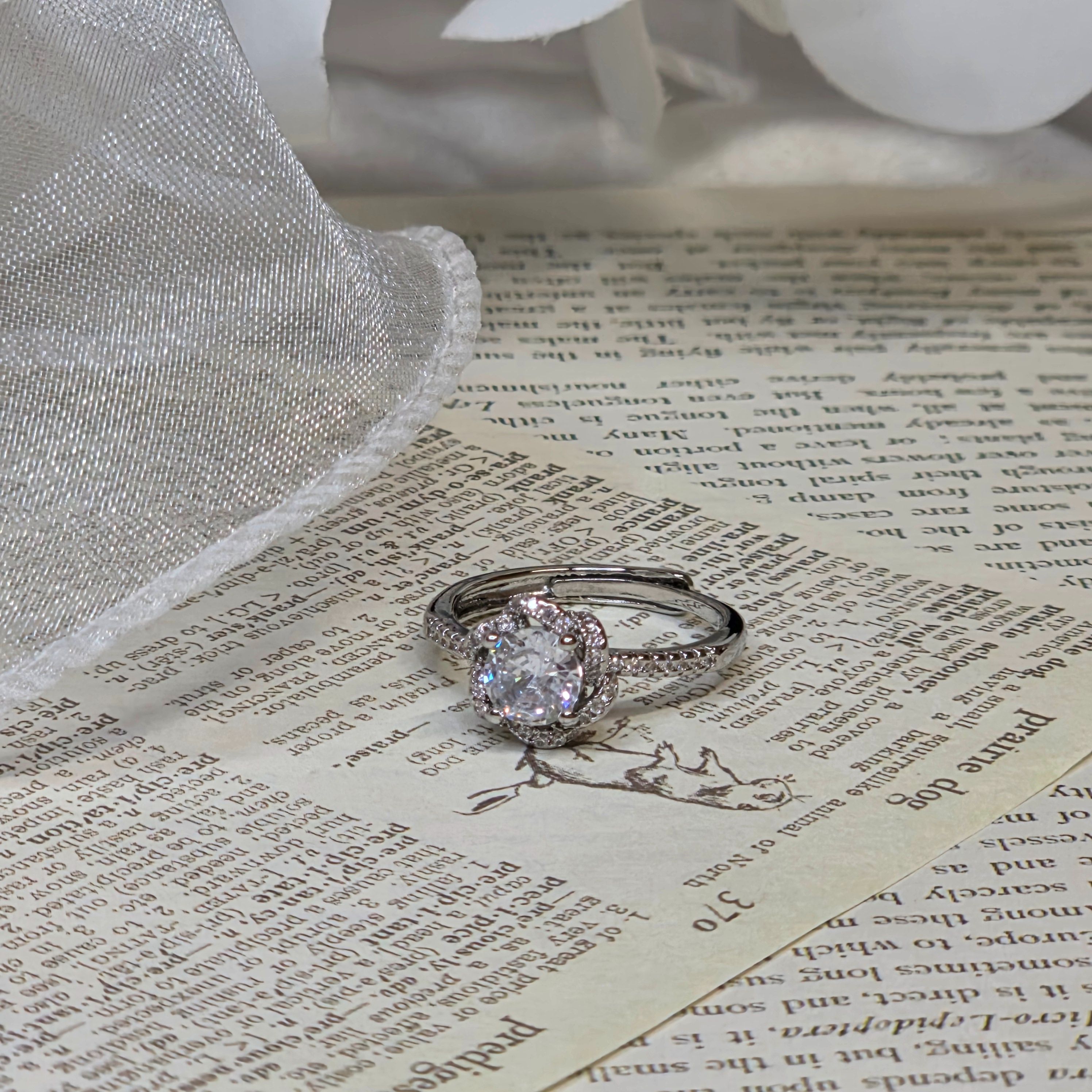 925純銀戒指｜單鑽純銀戒｜韓系氣質鑽戒｜高級感鋯石戒指｜日常百搭｜送禮首選