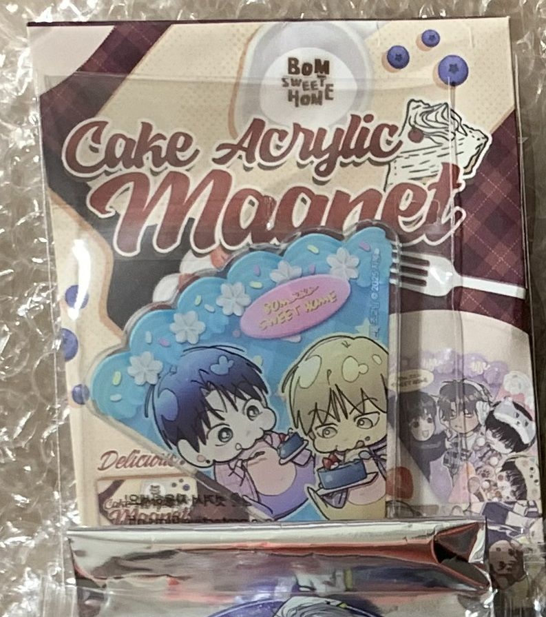 暮色漫漫 | SWEET  HOME（ 套房裡的助教大人） 蛋糕壓克力磁鐵  Bomtoon 10周年快閃現貨 - |
