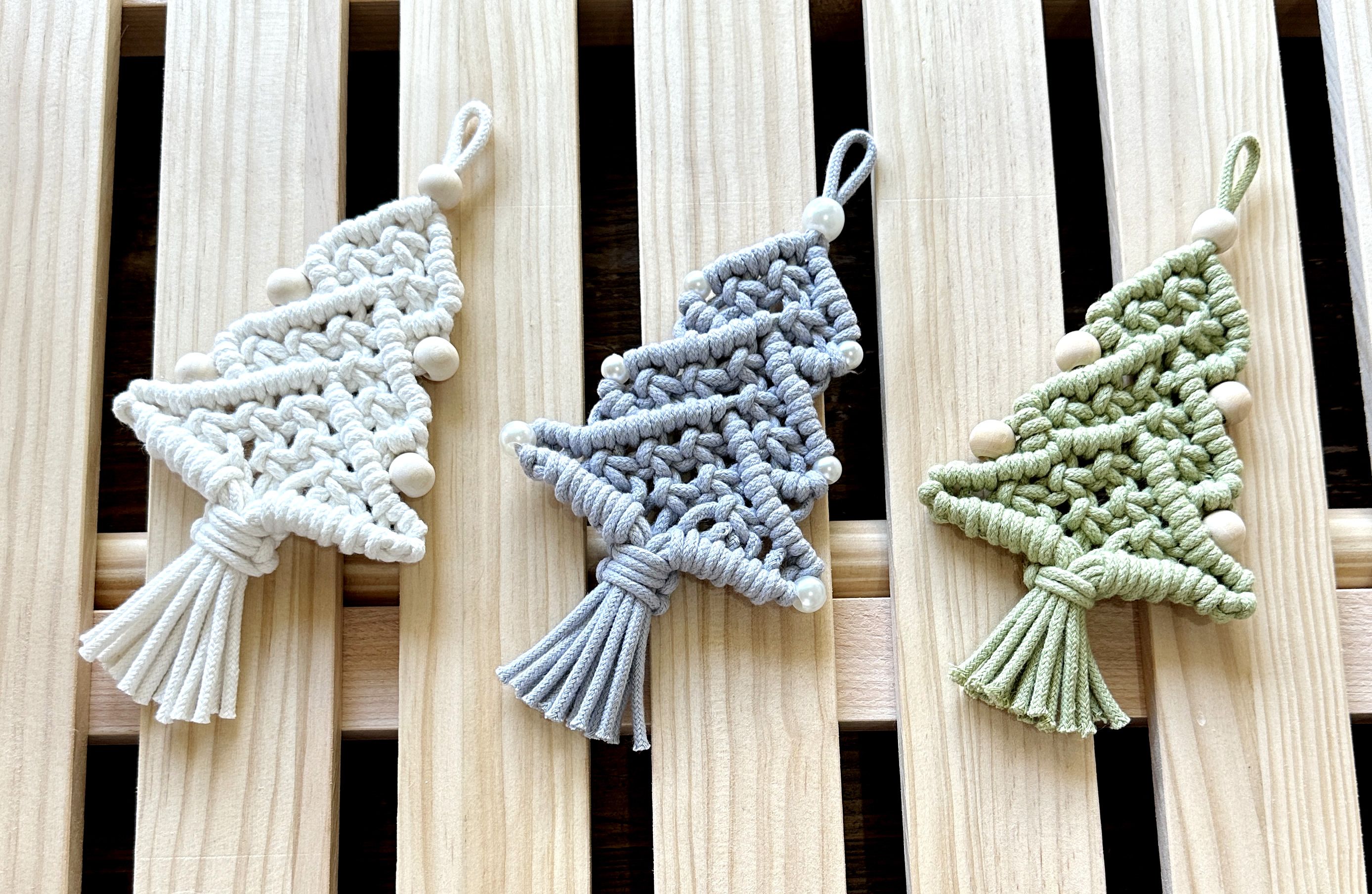 【金色26工作室】Macrame 編織聖誕樹DIY材料包 附教學影片 初學可 CT4001