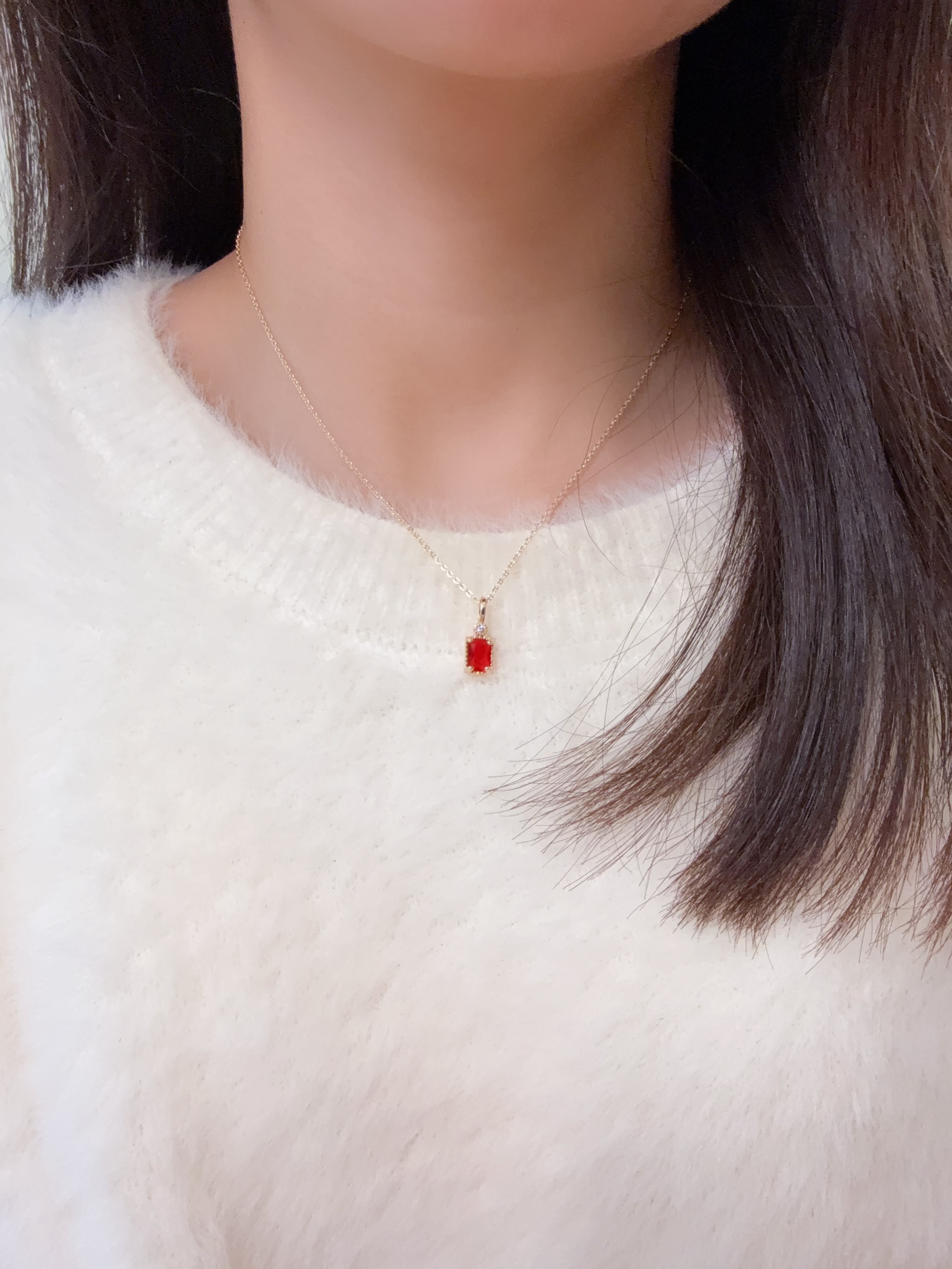 【日系設計款】紅色寶盒項鍊