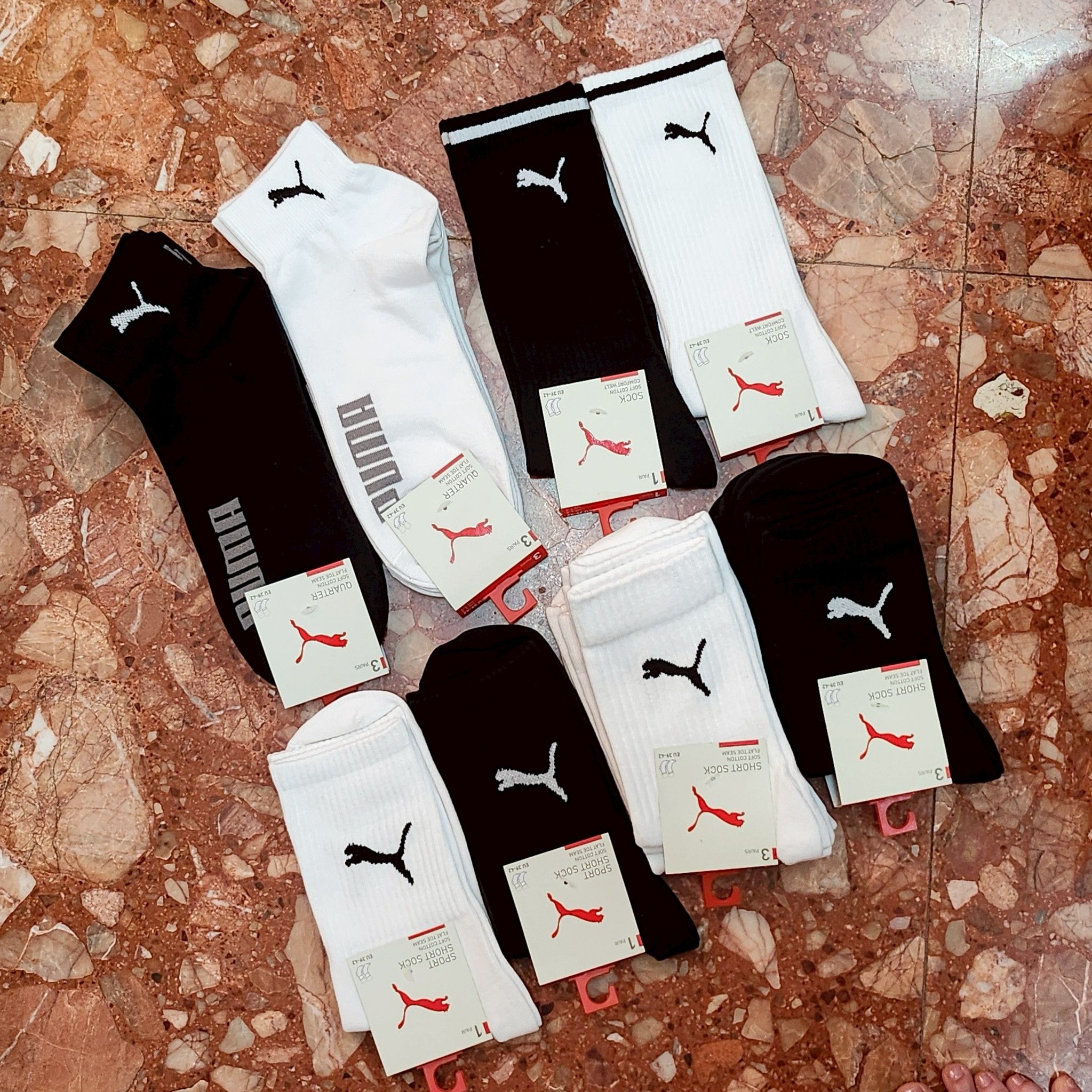 PUMA 2025男款襪子 25-27
