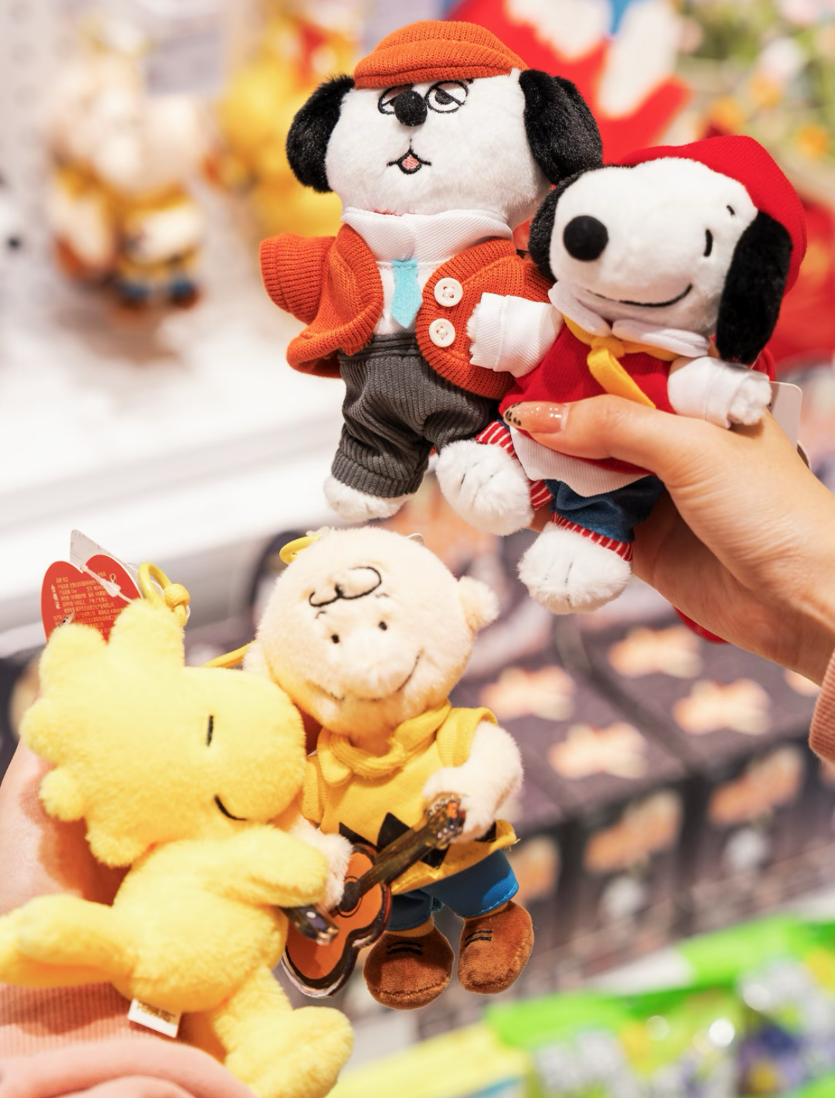 正版授權 史努比 奧拉夫 復古派隊系列 吊飾