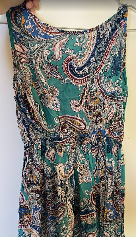 盛夏綠紋印花洋裝