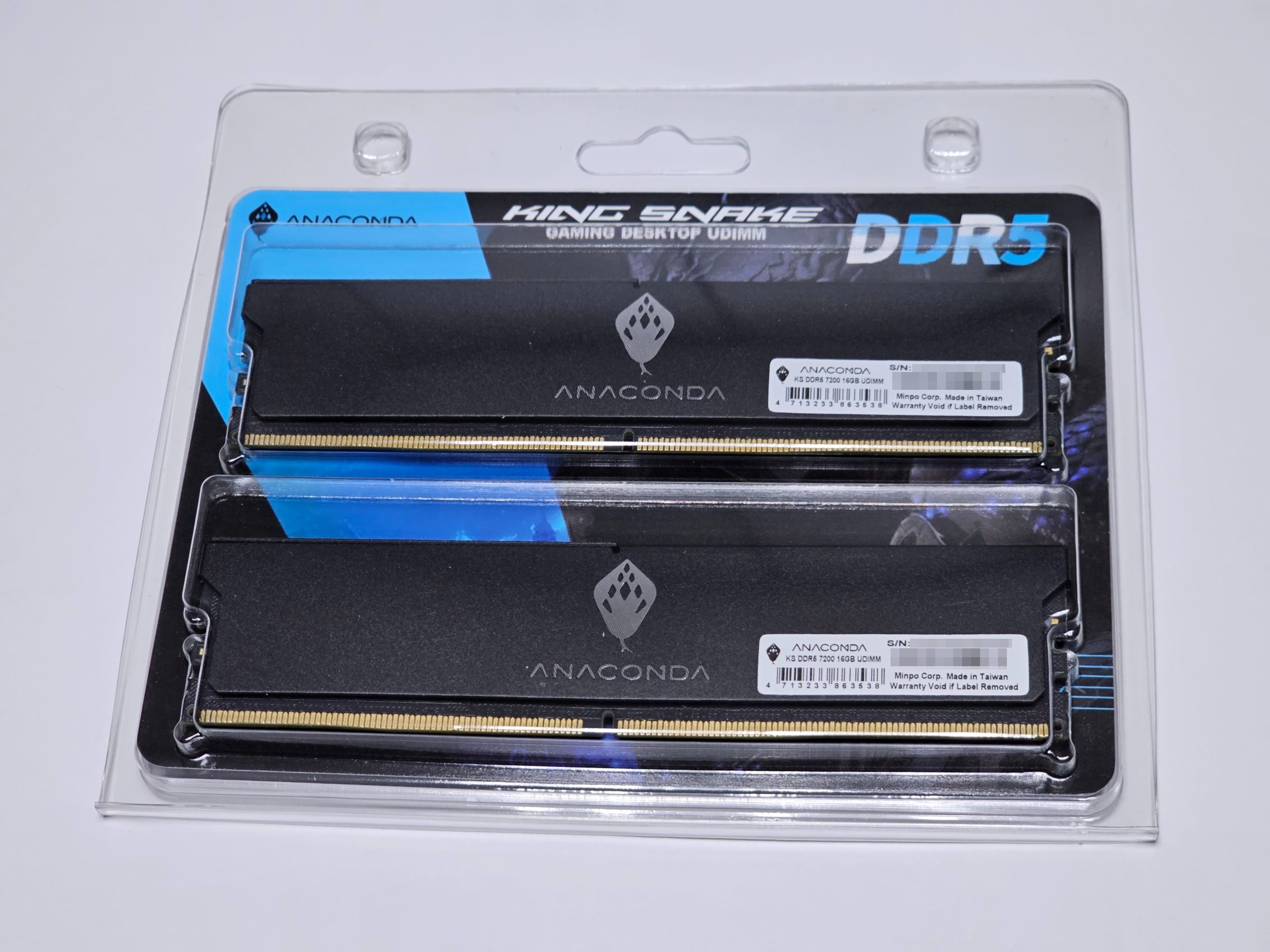ANACOMDA巨蟒 DDR5 7200 32GB（16Gx2）