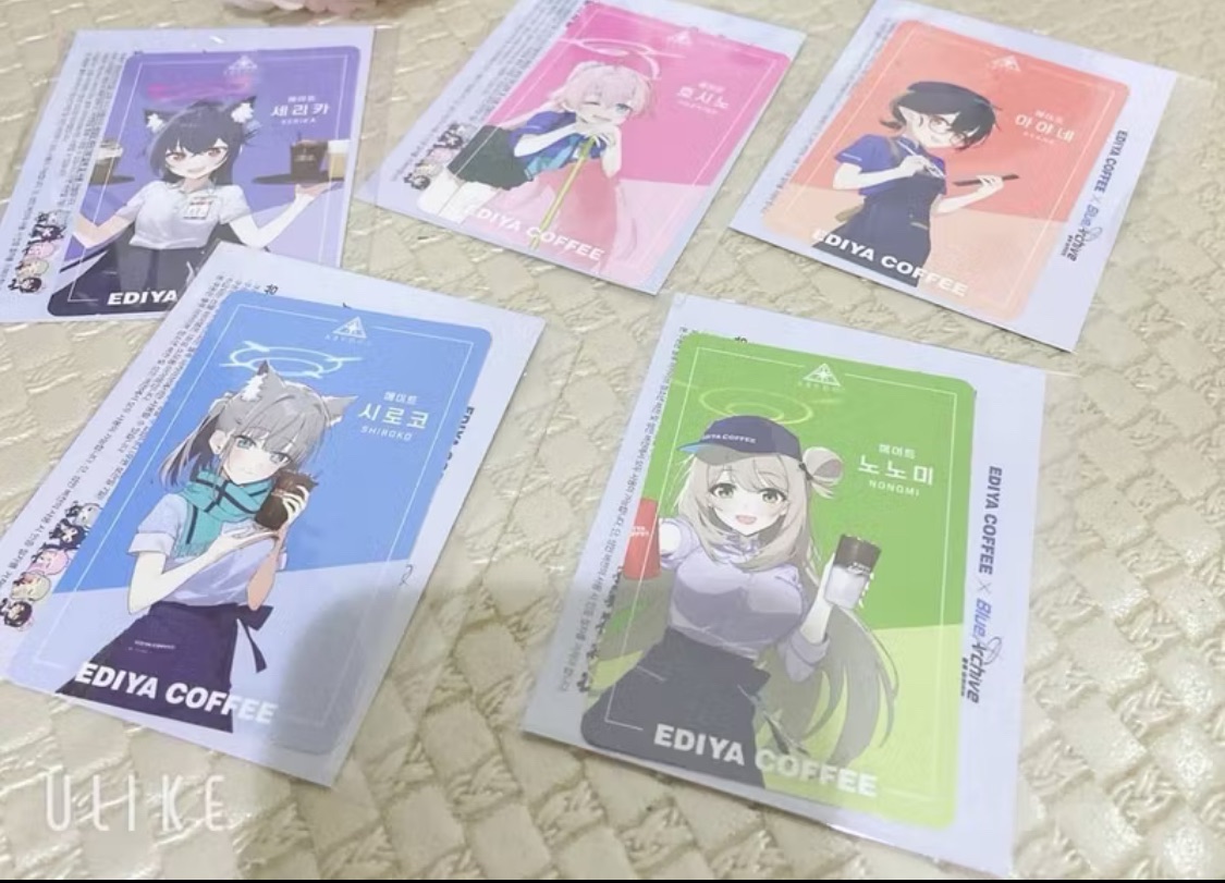 蔚藍檔案 小卡*5