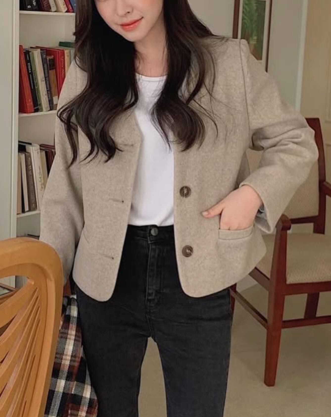 ㅣ正韓ㅣypcc 重乳拿鐵小肩膀 無領西外