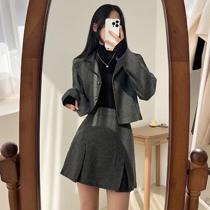 ㅣ正韓ㅣRose Amber 短版西外短裙套裝