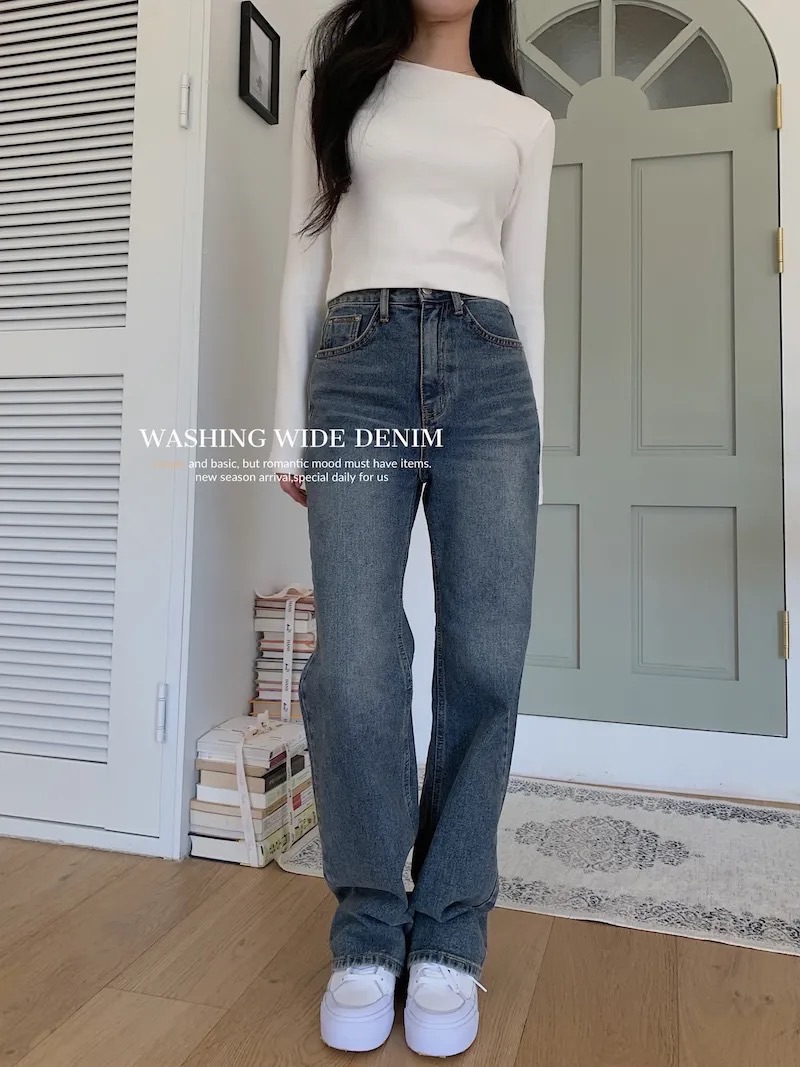 ㅣ正韓ㅣYPCC 秀智/智安自留推薦 復古WASHING 搶劫褲s