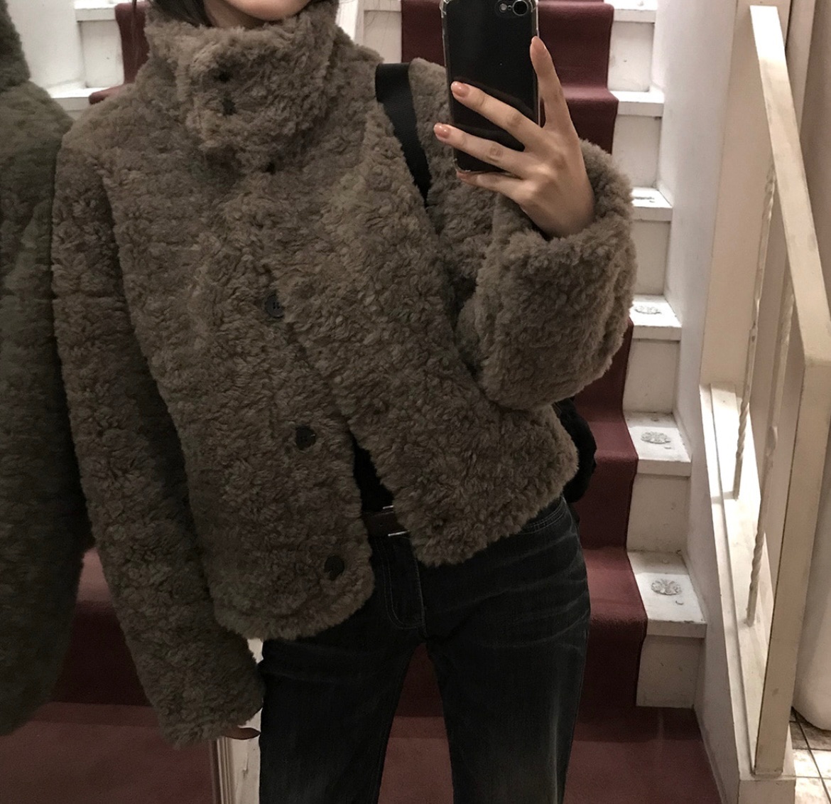 ㅣ正韓ㅣDAILYJOU 柔軟毛絨立領外套