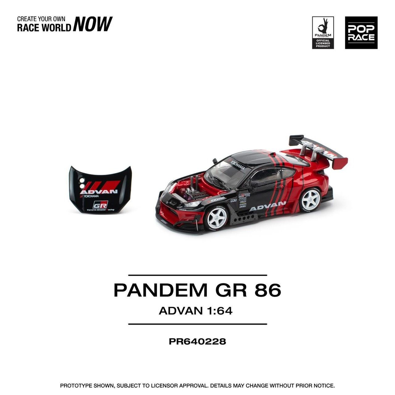 PANDEM GR86 - 磁吸引擎蓋 ADVAN