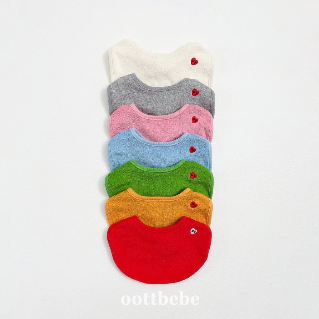 【闆闆推👍】OOTTBEBE圍兜/口水巾/毛巾圍兜