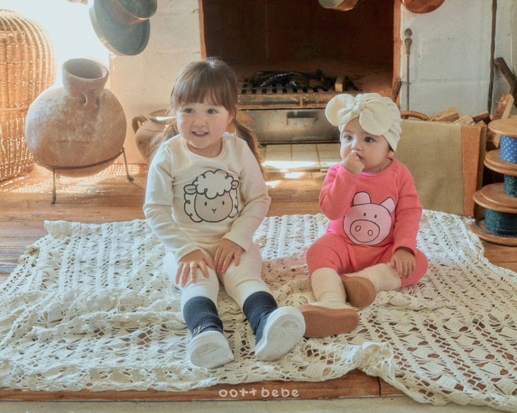 OOTTBEBE小動物居家服（包屁衣+褲子）