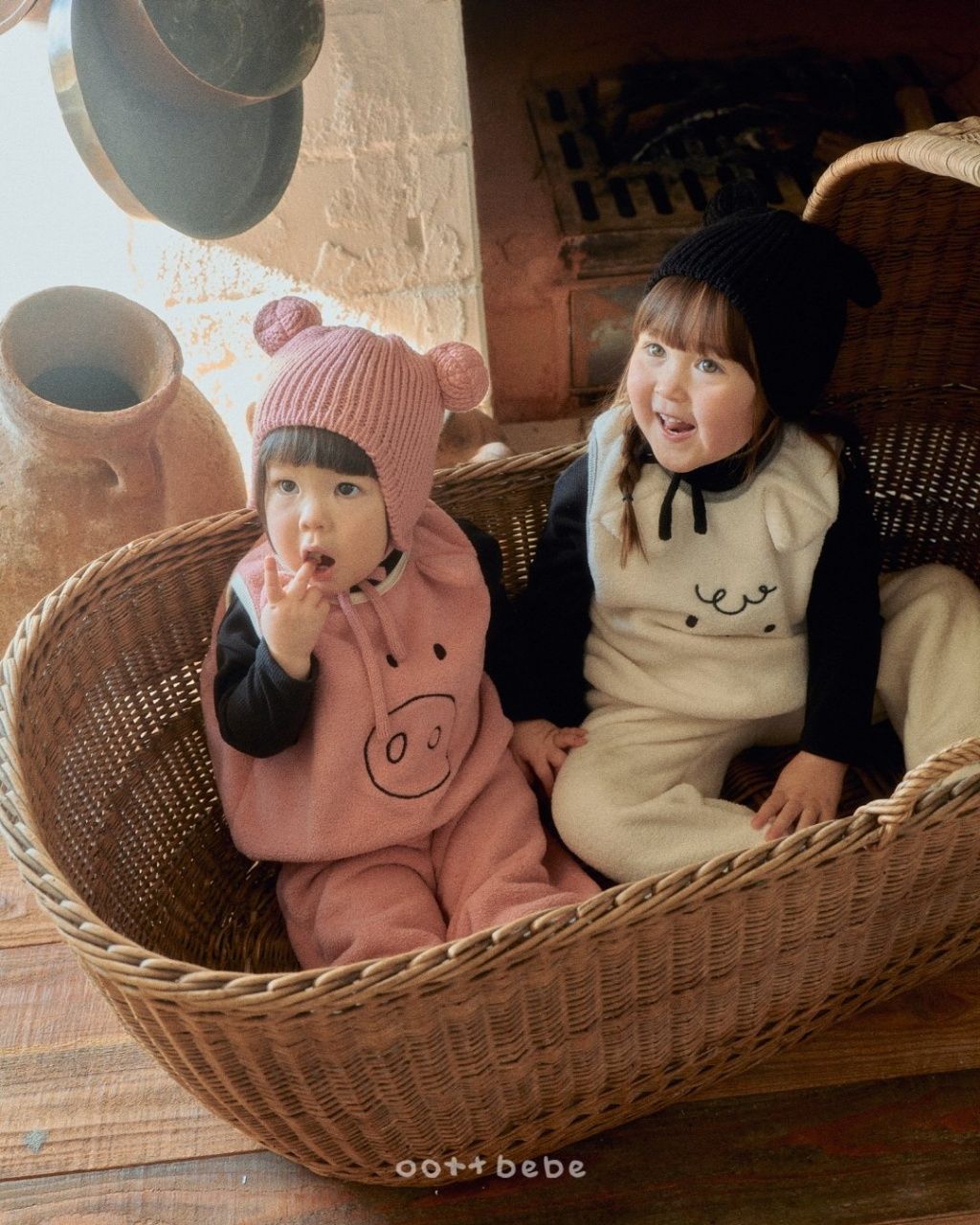 [特價款] OOTTBEBE小動物耳朵抓絨背心（Kids）