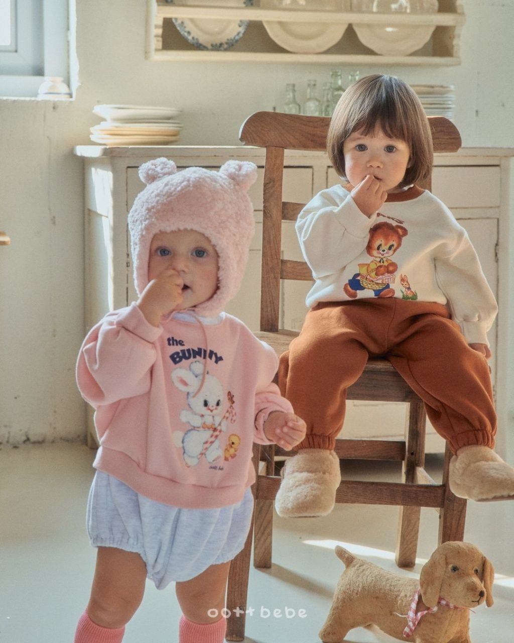 [特價款] OOTTBEBE兔子/小熊套裝（kids）