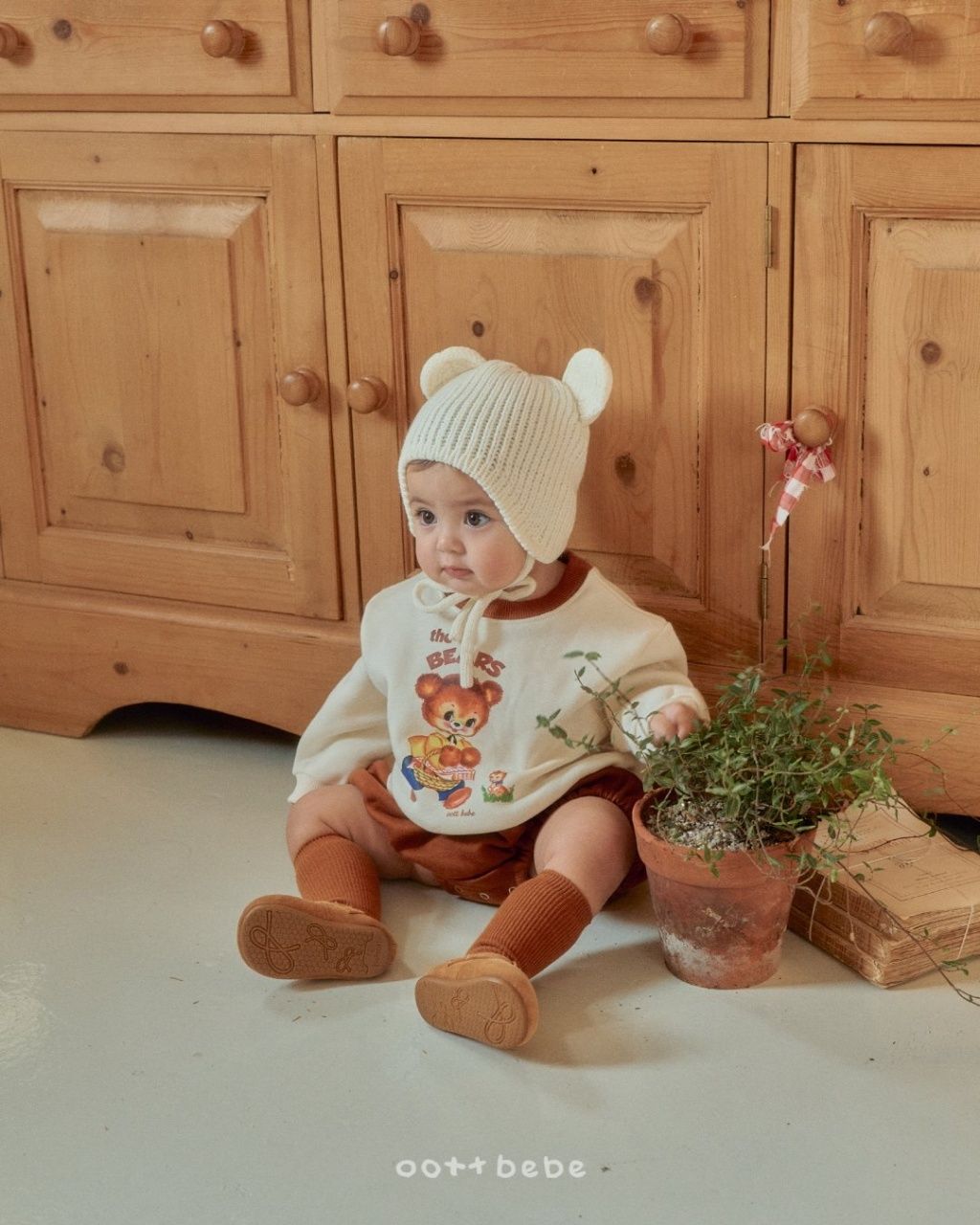 [特價款] OOTTBEBE兔子/小熊套裝包屁衣