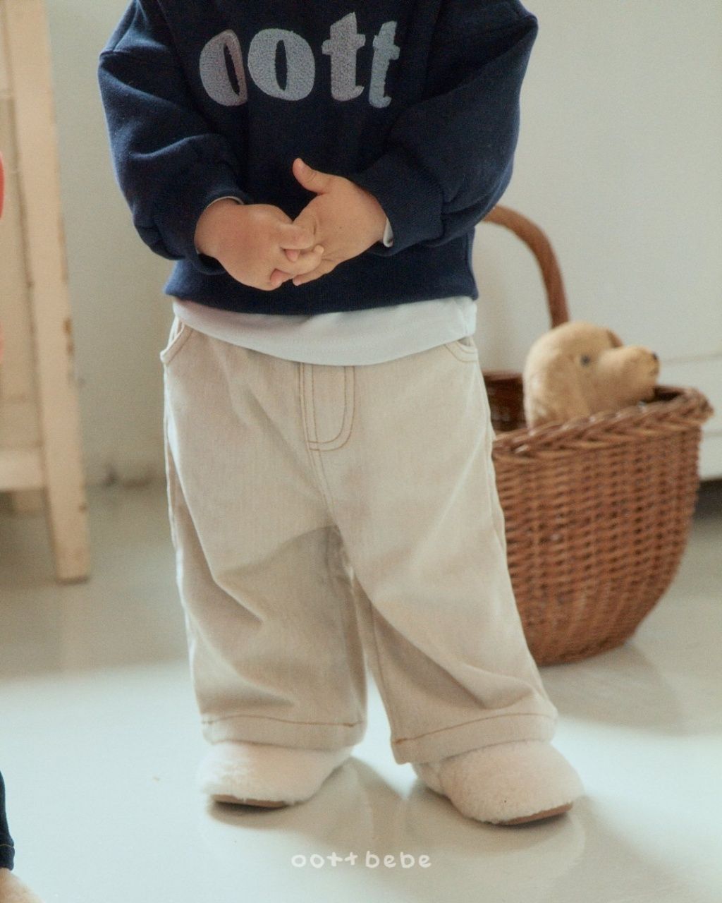 [特價]OOTTBEBE刷毛褲