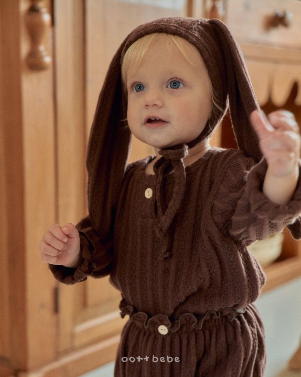 [特價]OOTTBEBE針織上下套（BEBE）