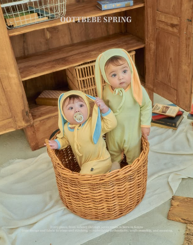 OOTTBEBE  兔子爬服+帽 4色｜26春｜上架日期：01/13