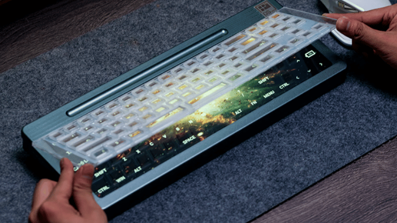 DS Pixel 無線觸控式鍵盤 可當螢幕使用 含喇叭