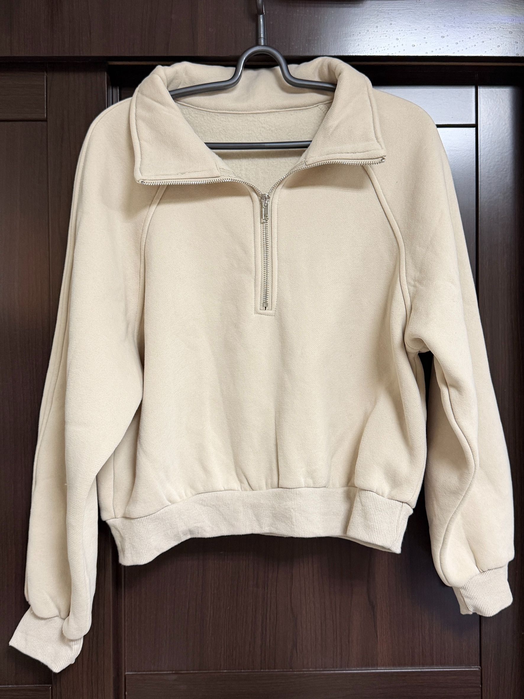 私物-二手-FeLiz Select Shop-米色內刷毛立領短版上衣