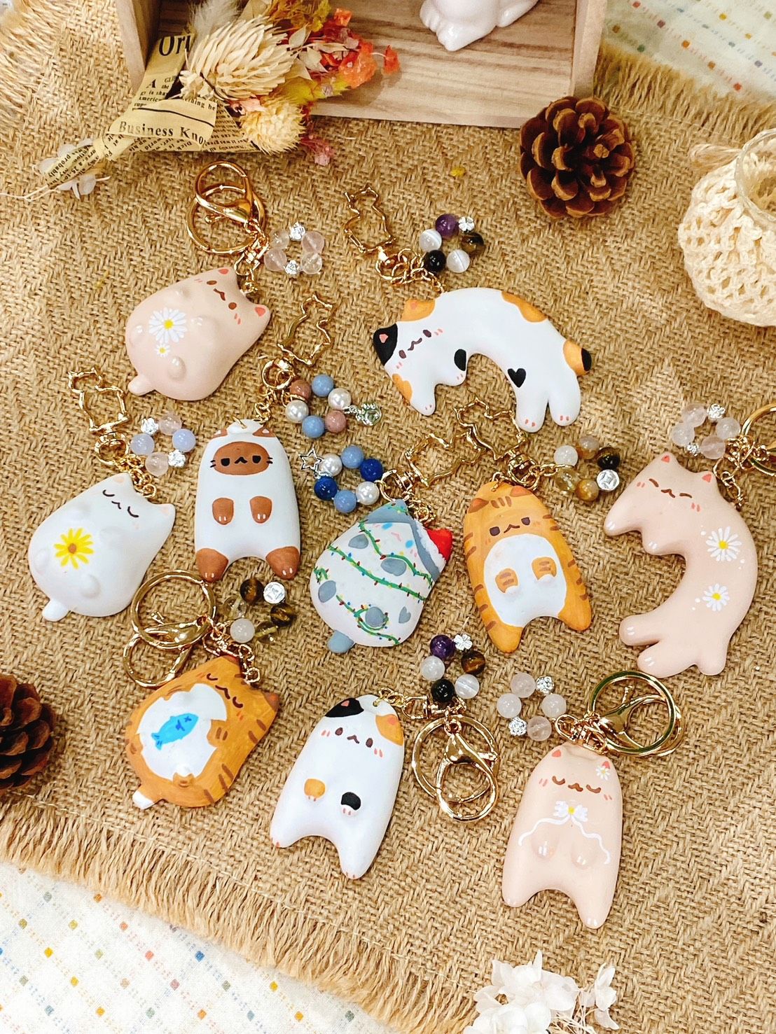 泥喵水晶擴香手鍊