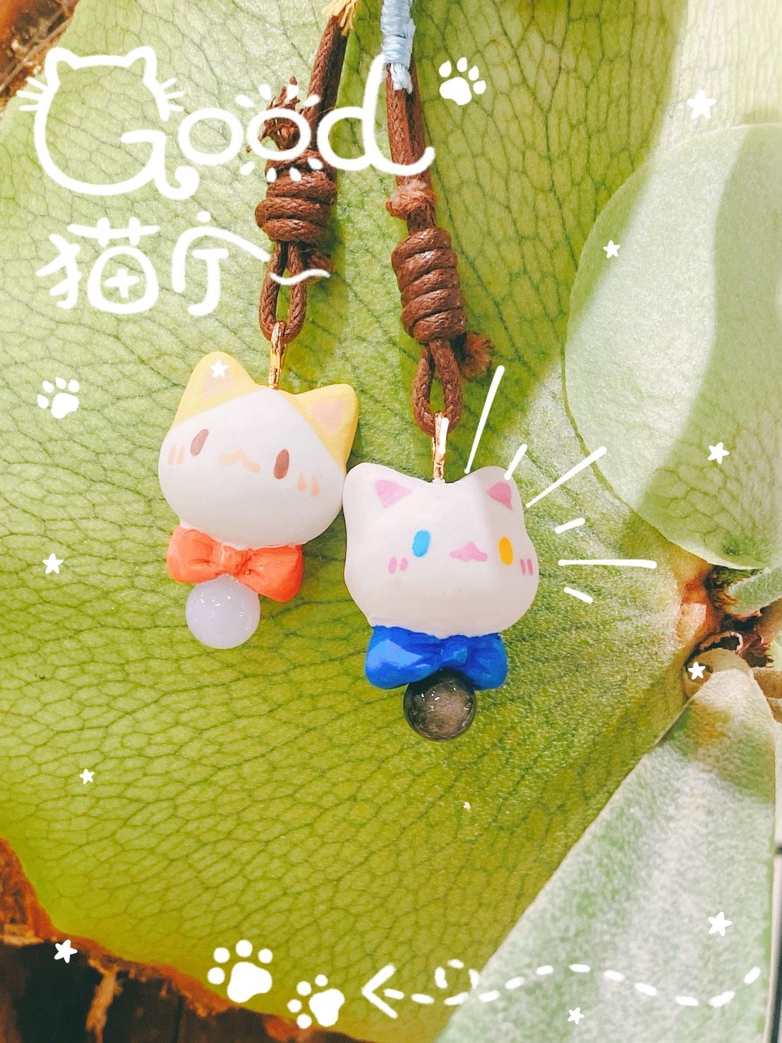 盛裝打扮的喵吊飾