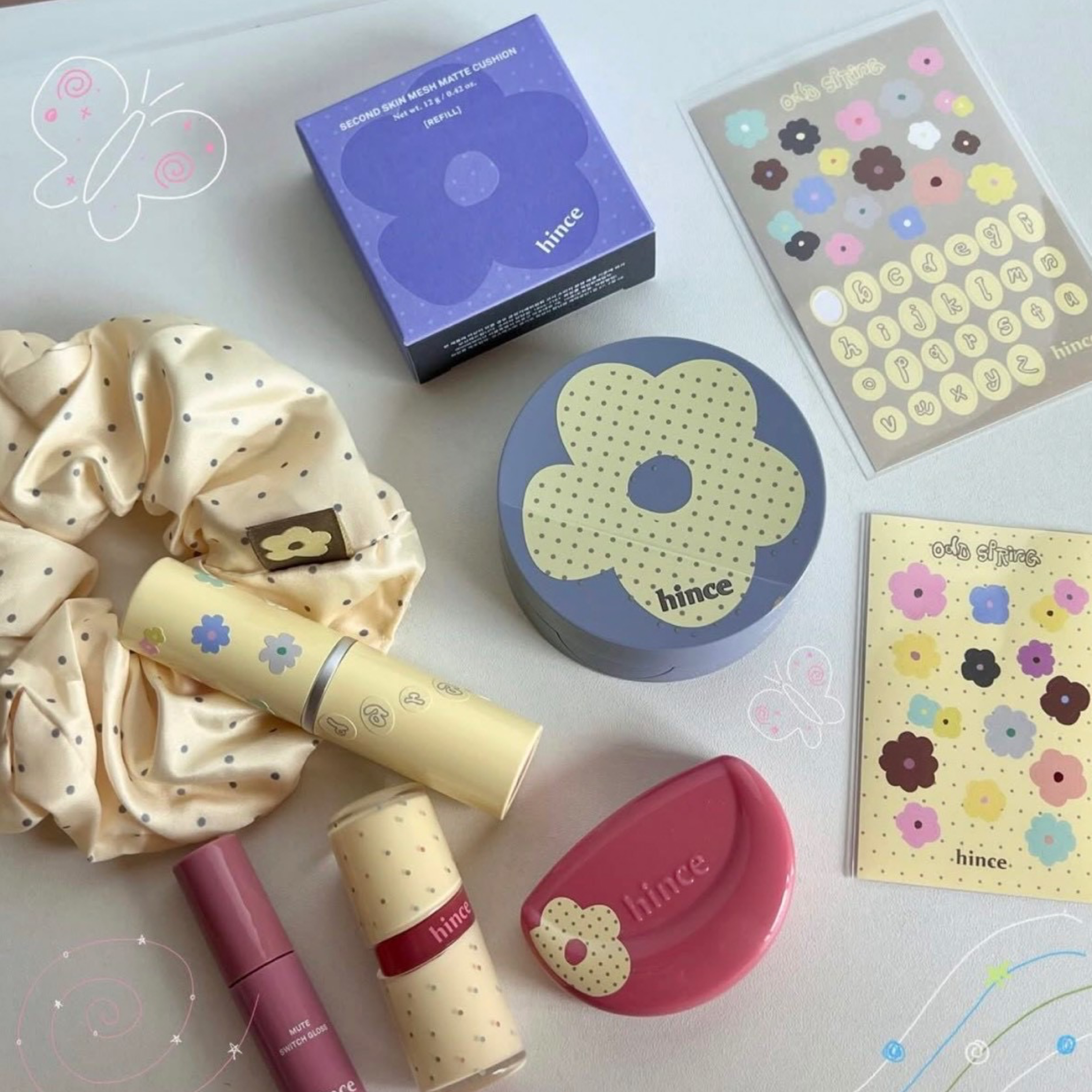 Hince 波點花花系列🌼  氣墊 腮紅 唇釉