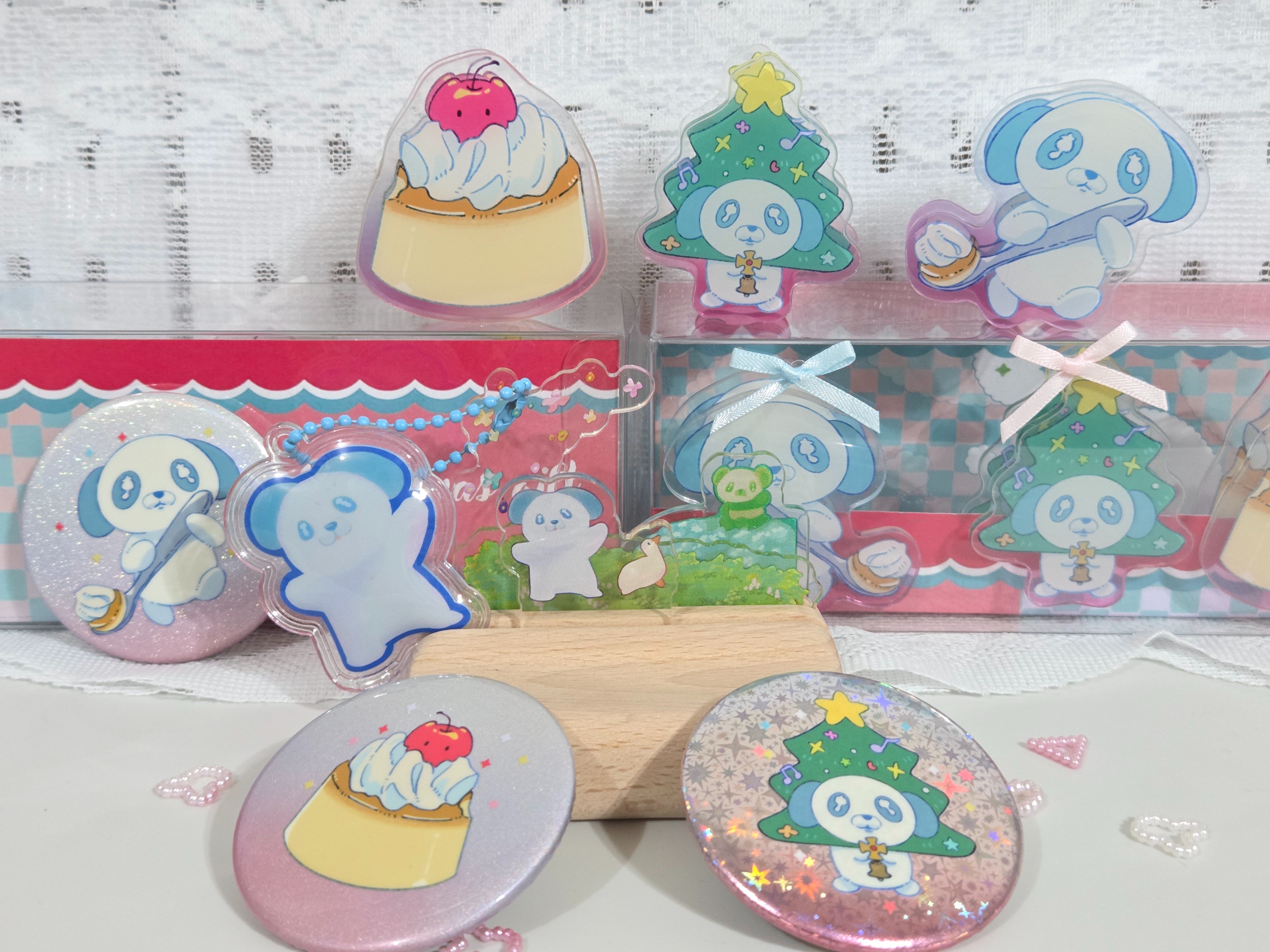 快樂小狗聖誕節壓克力夾套組