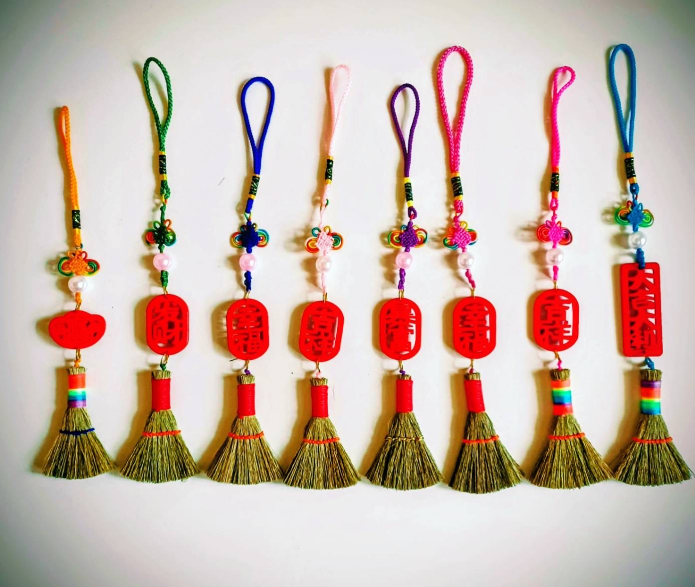 手工小掃帚吊飾