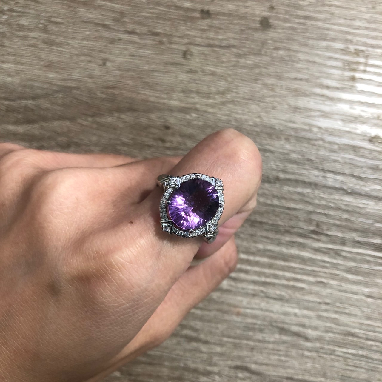 巴西紫水晶細切✦戒指