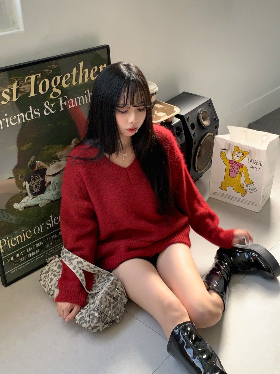 Velpro 現貨｜鎖定聖誕紅🎄不挑人顯瘦V領毛衣