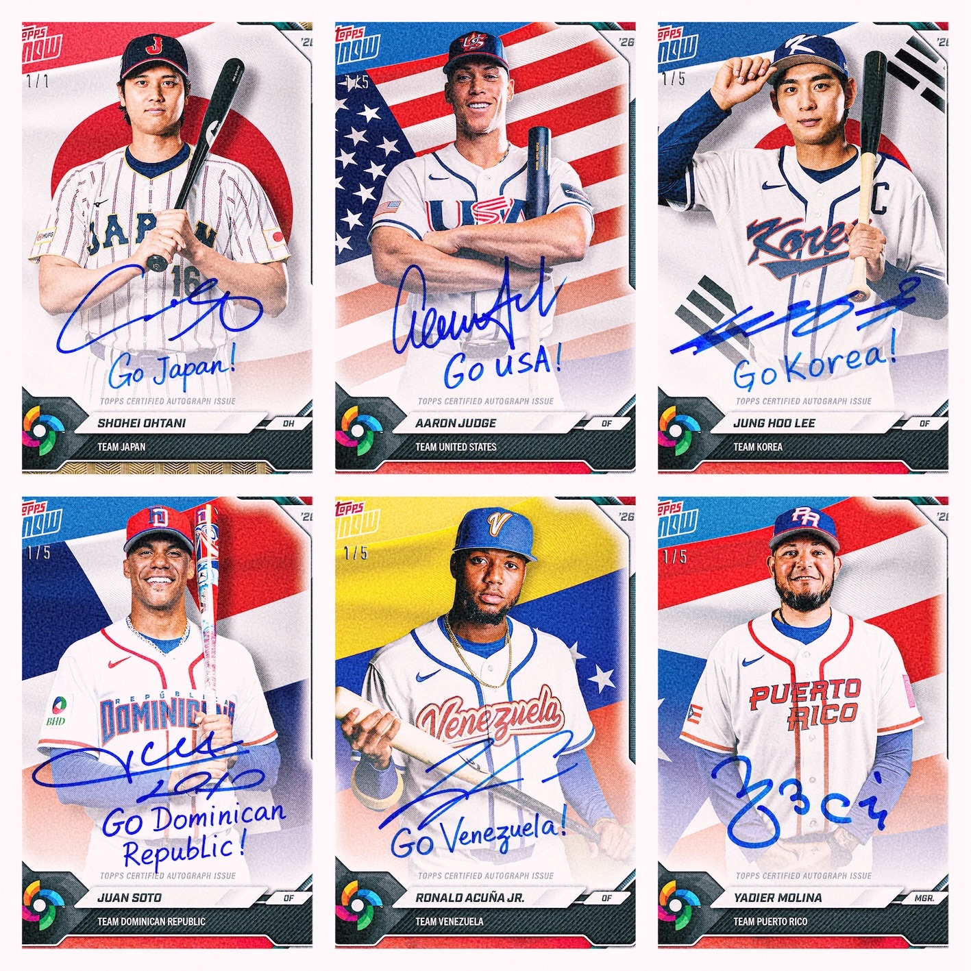 【預購】Topps Now WBC 國家隊套卡
