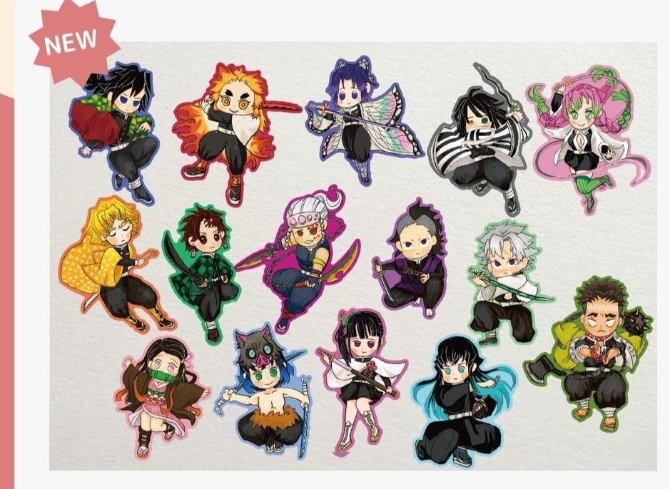 鬼滅之刃角色貼紙