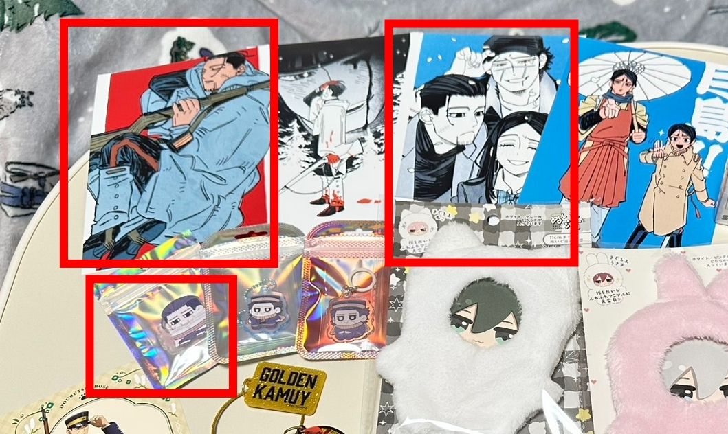 相卡x2+同人小立牌（尾形）