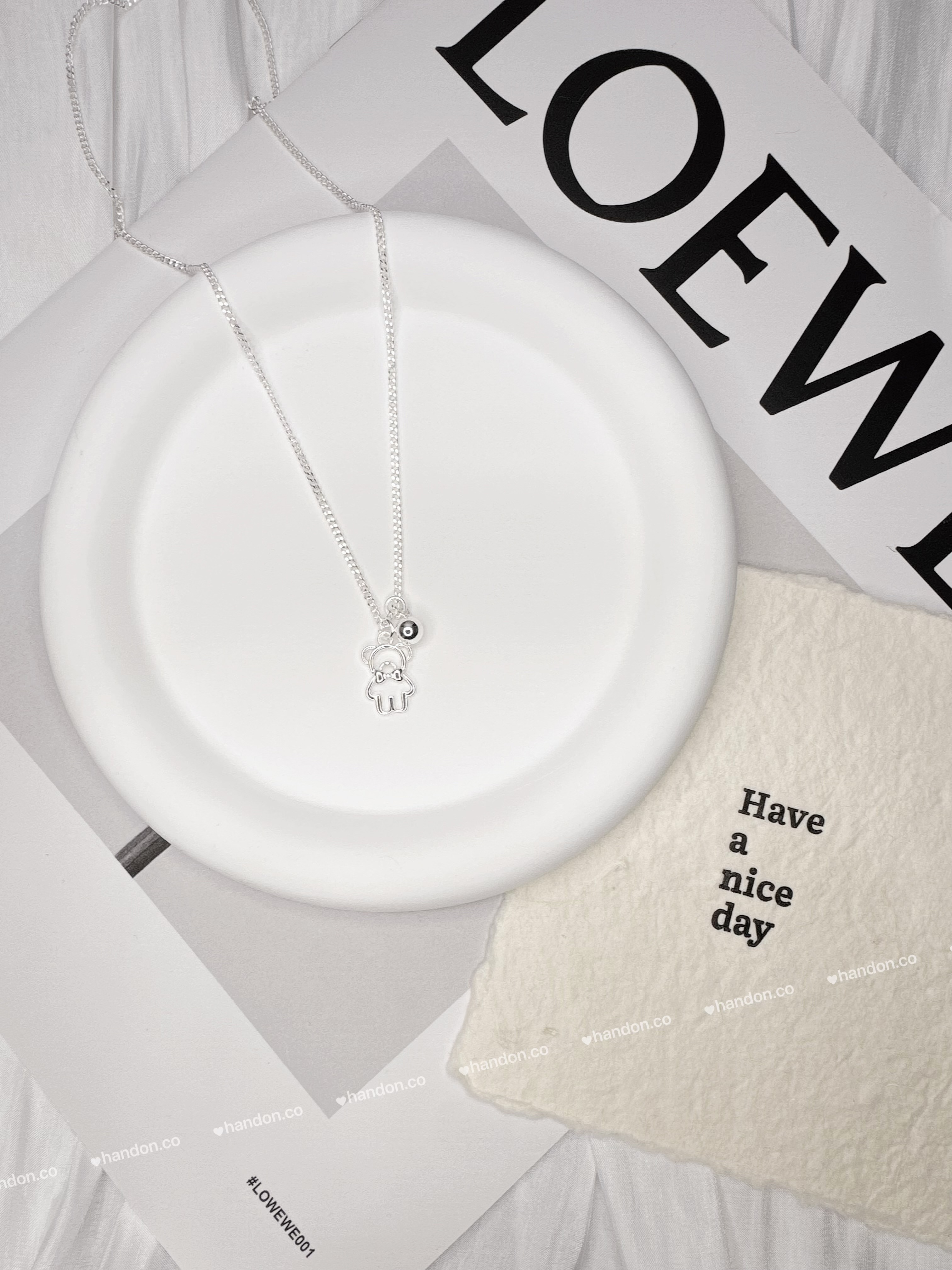 萌萌小熊圓珠項鍊🐾