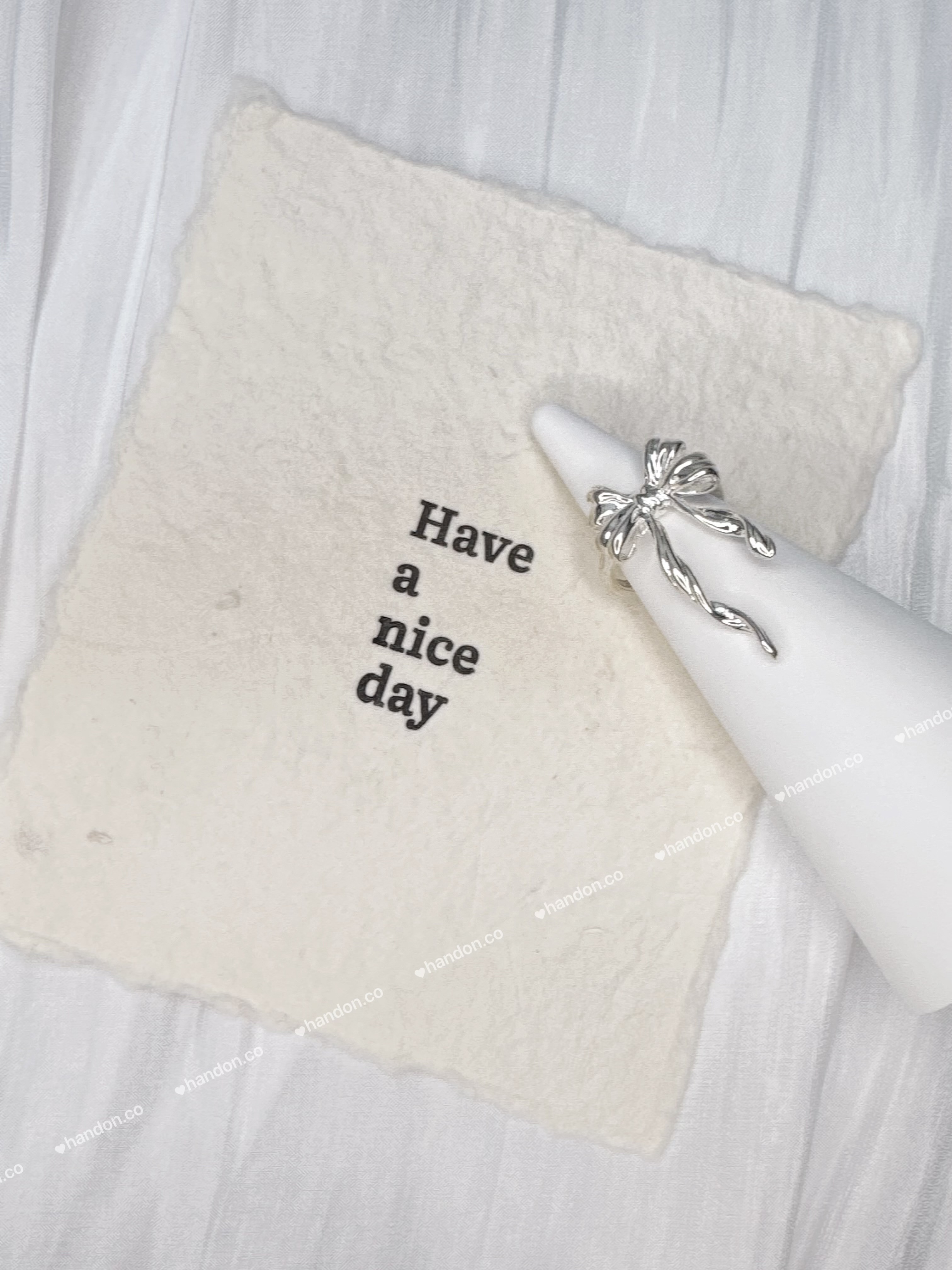 扭結緞帶戒指💞