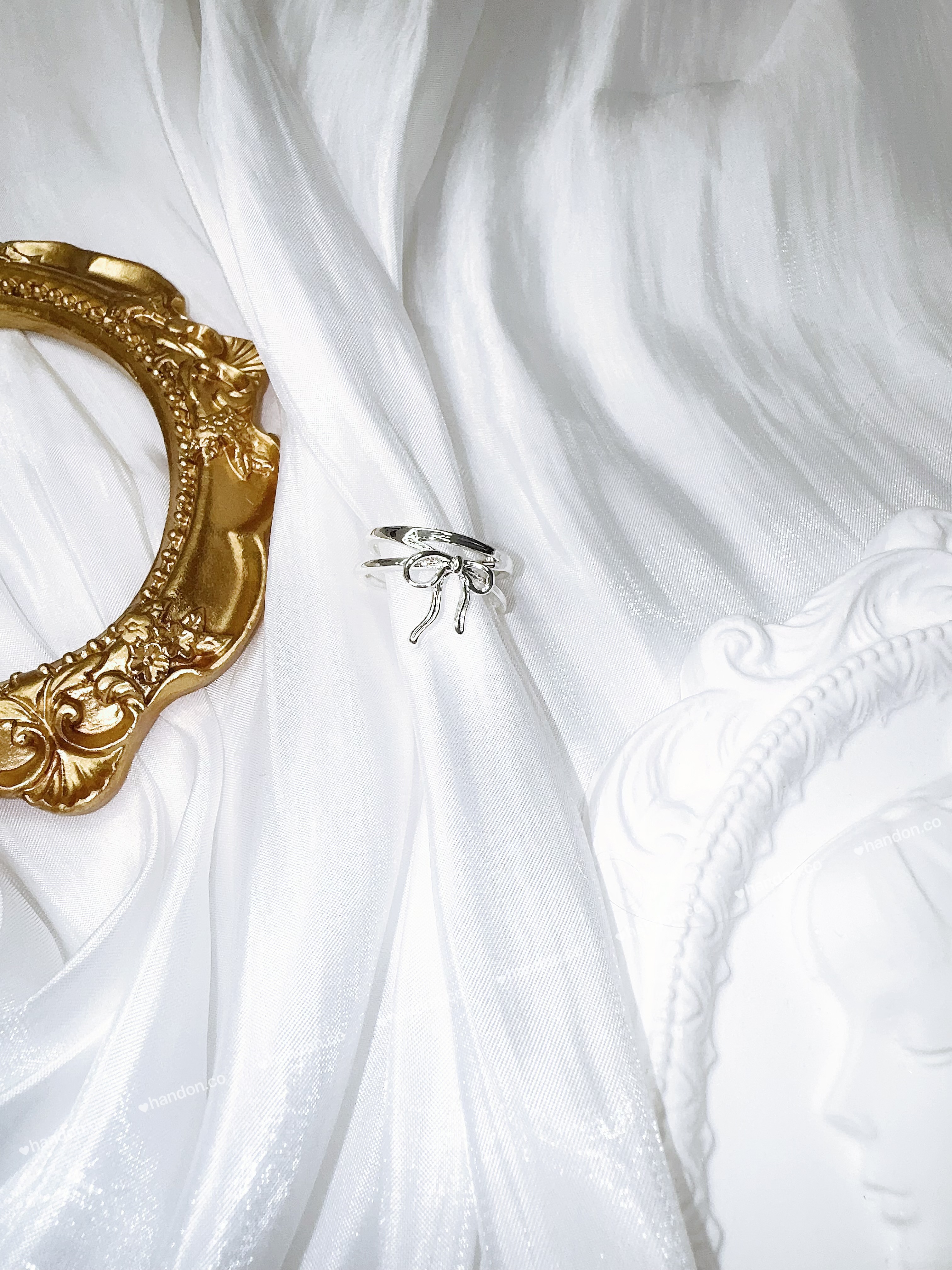 ꔫ銀光緞帶開口戒ꔫ