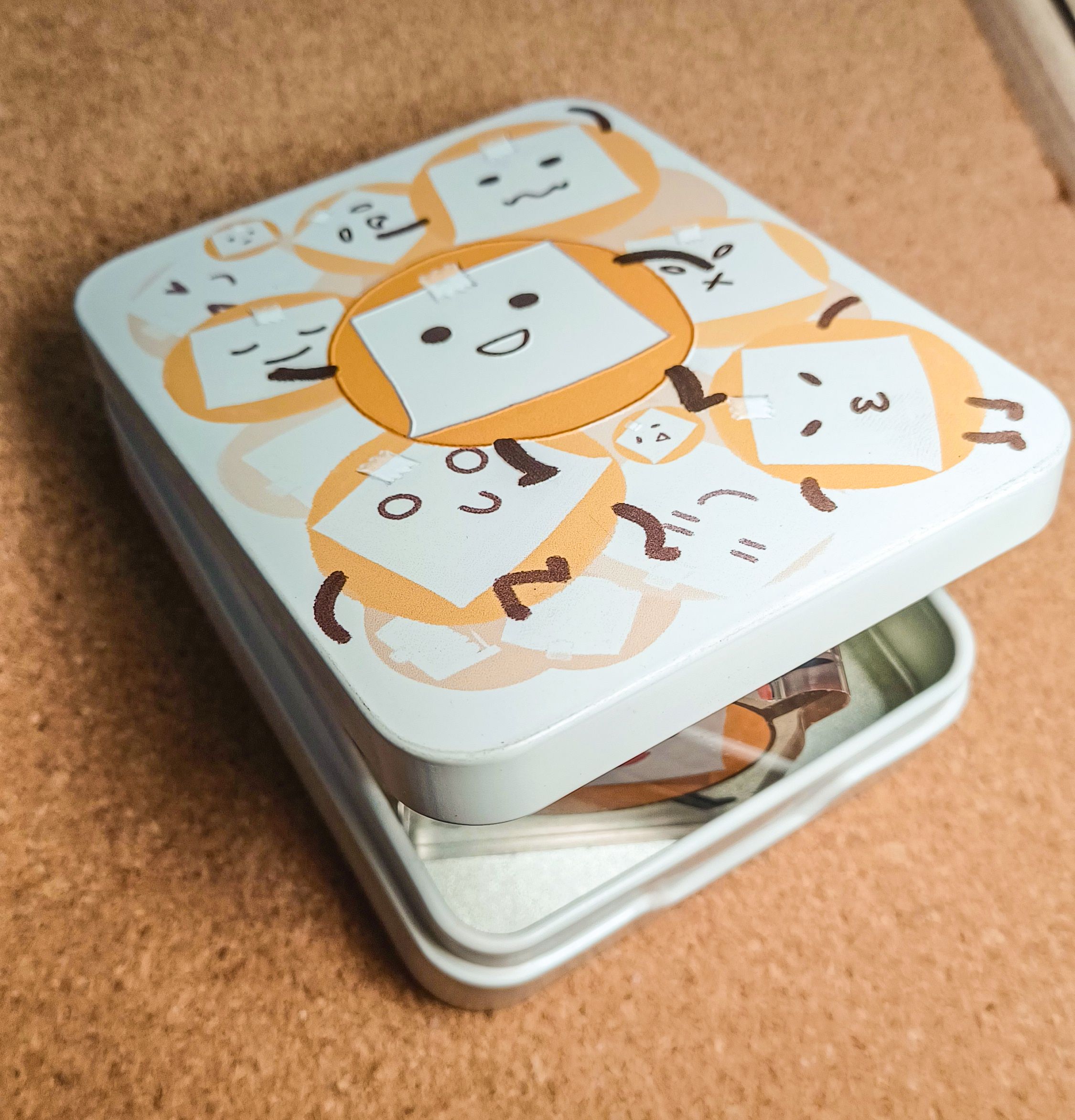 便條人收納小鐵盒