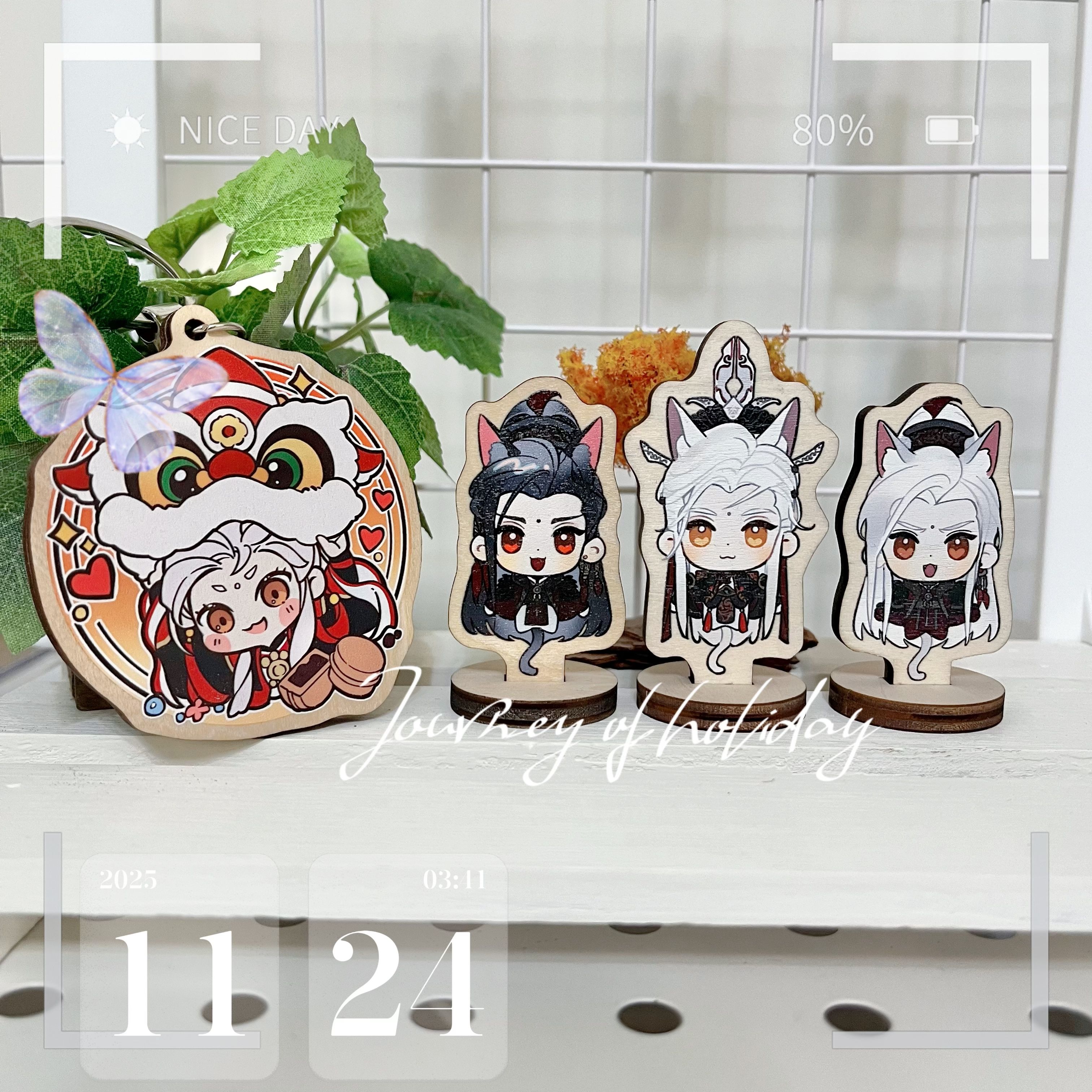 【新品】風雲6cm木質吊飾＆立牌