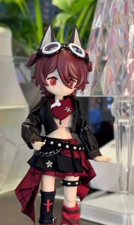 自由主張 小狗頭部（前後髮臉片眼片脖卡）