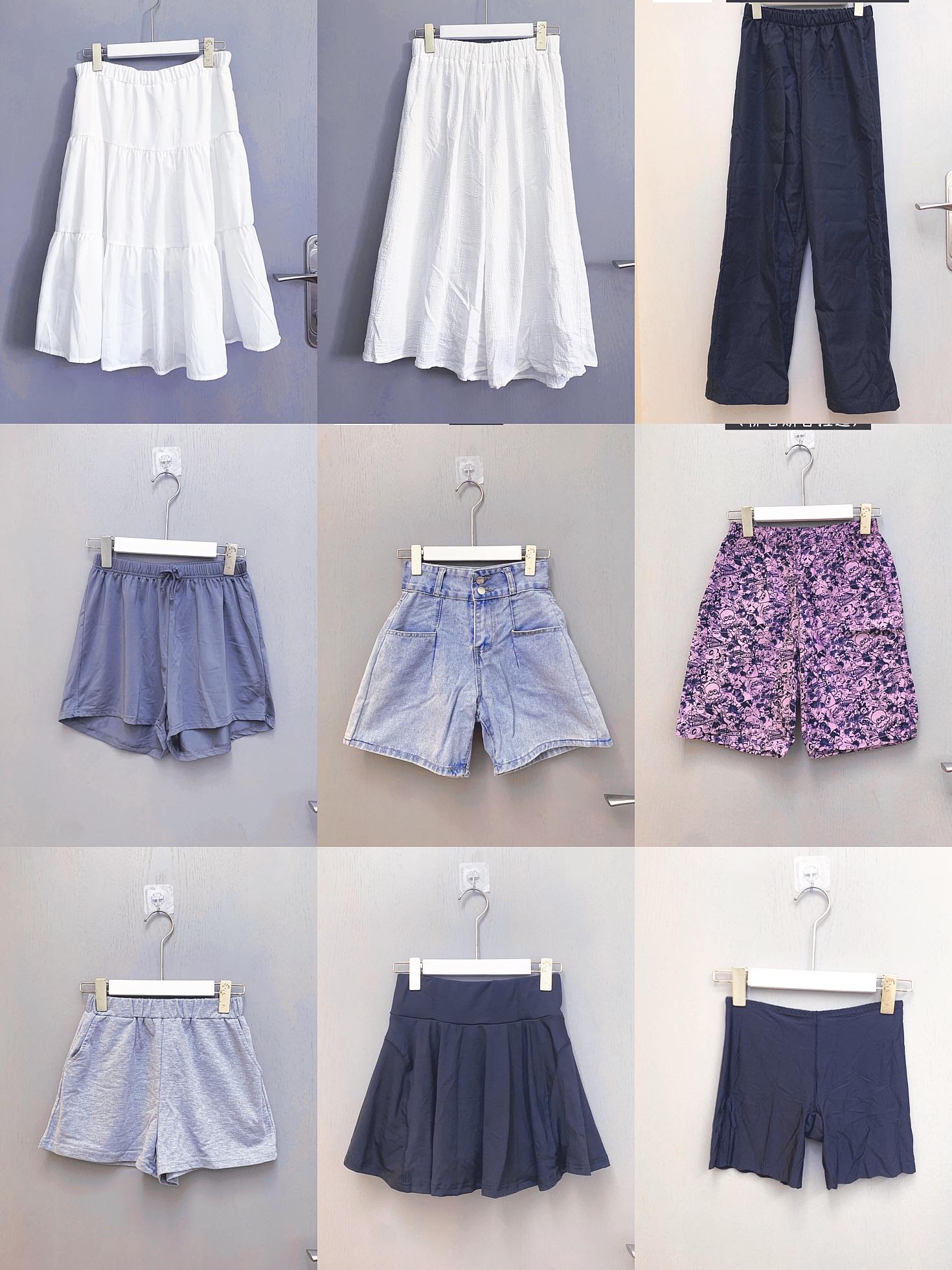 褲子/短褲/長裙/短裙