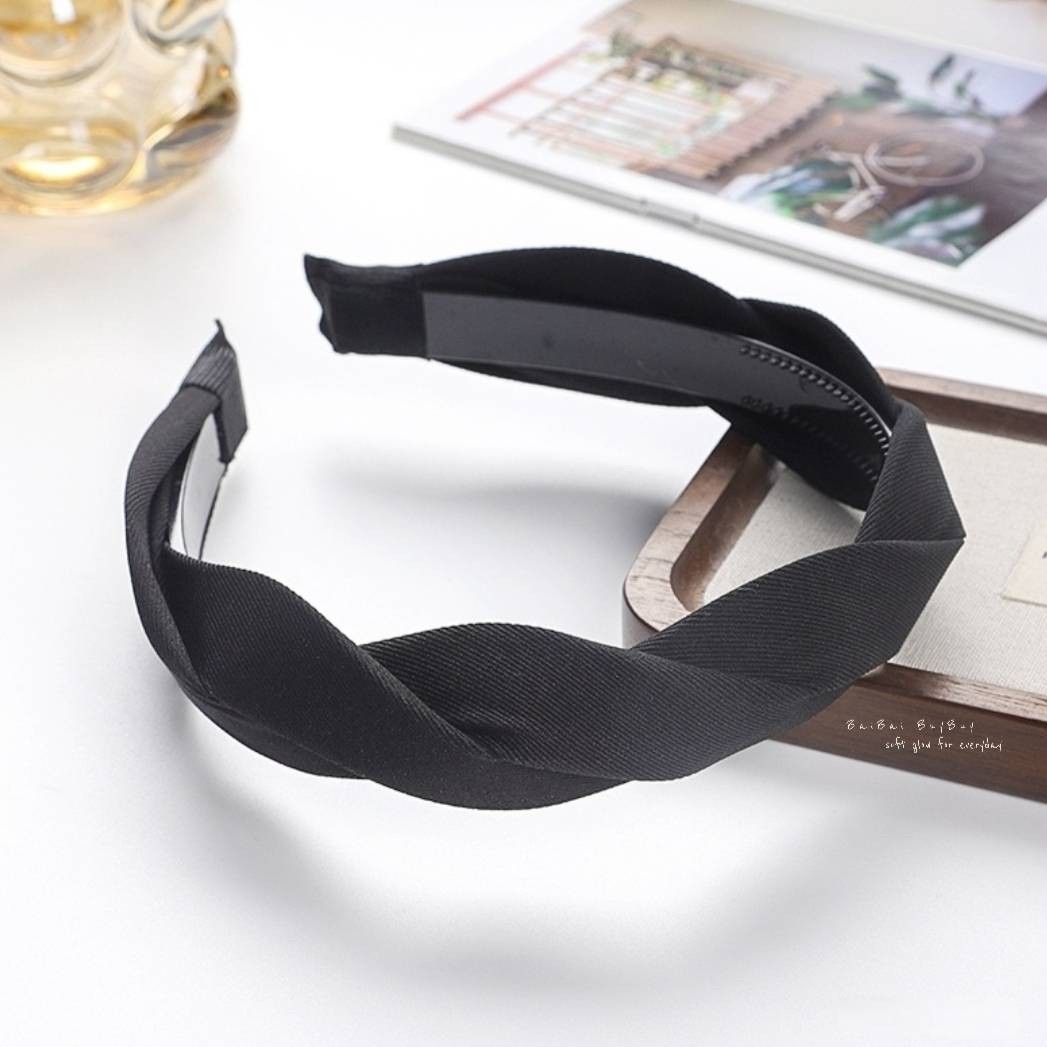 扭結日常髮箍 黑色 | Twisted Everyday Headband