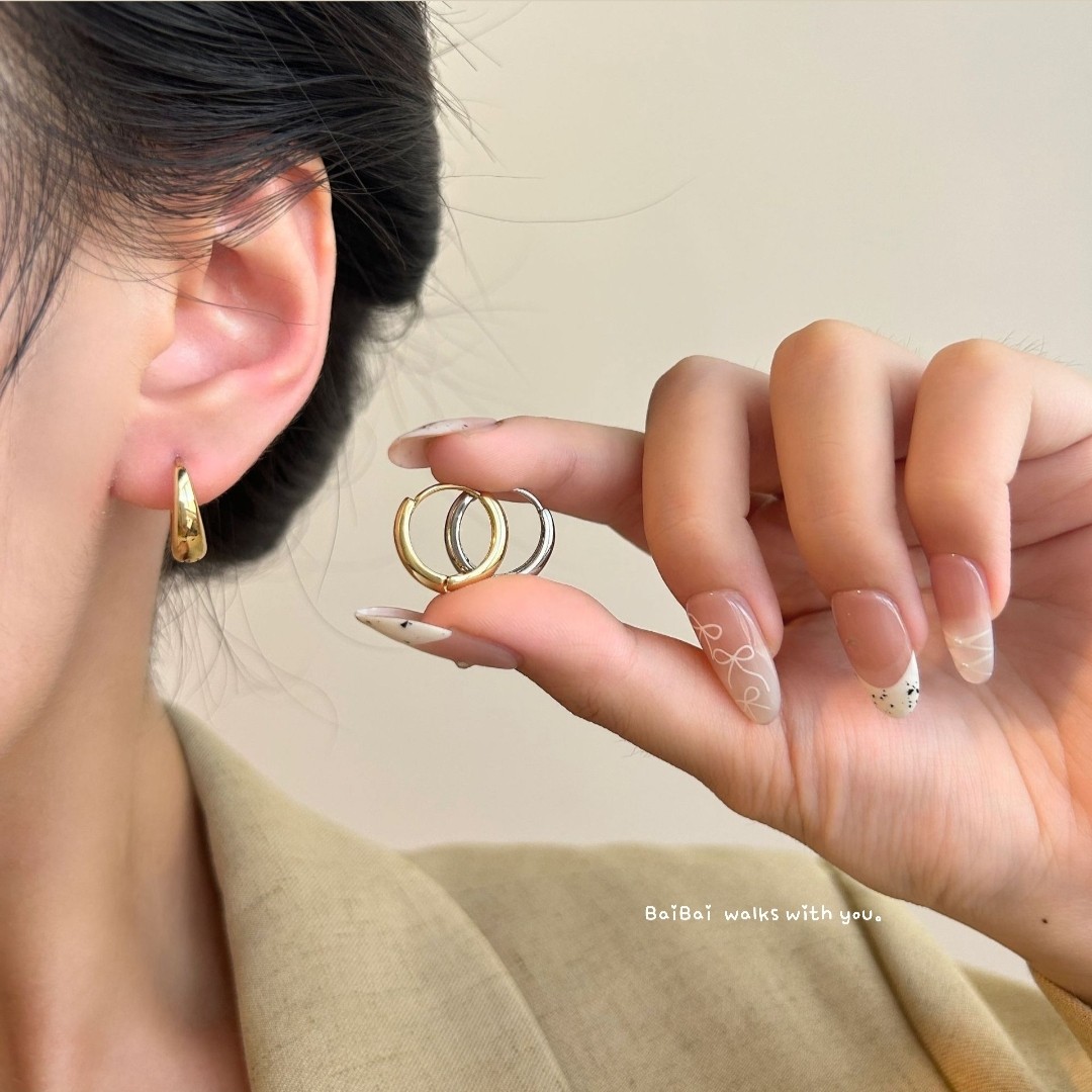 極簡小圈耳環1.5cm｜Minimal Hoop Earrings