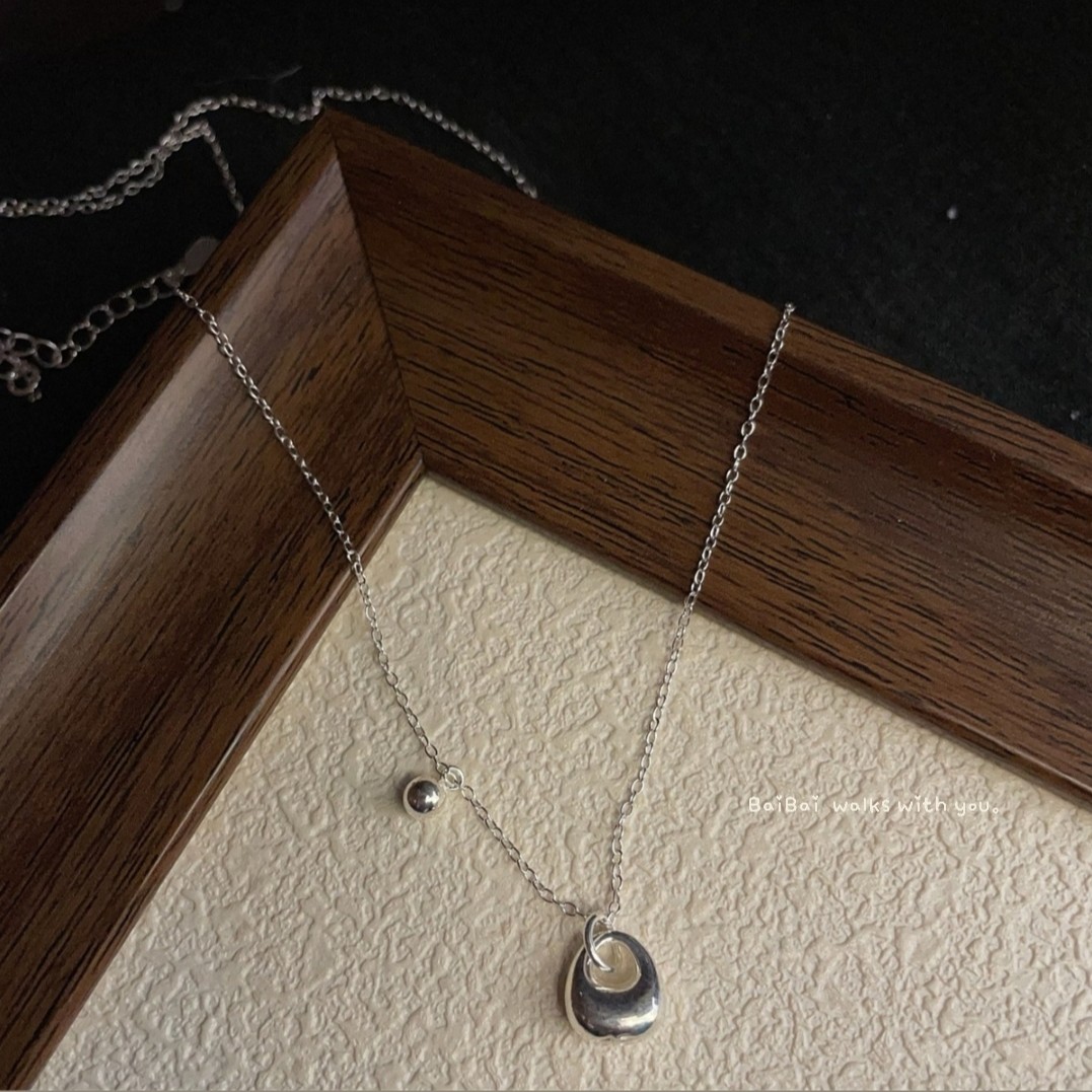 小銀陀項鍊｜Little Silver Drop Necklace