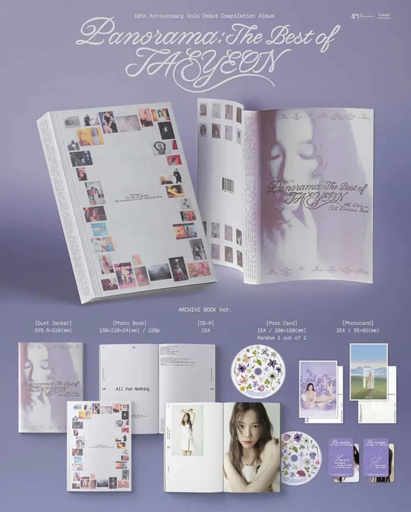 [限量新品] 𝗧𝗔𝗘𝗬𝗘𝗢𝗡太妍 Panorama:The Best of TAEYEON 檔案書版