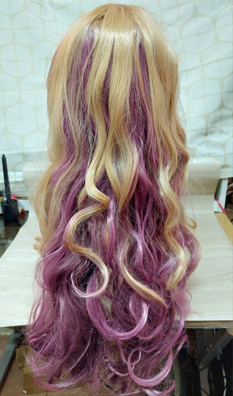 原宿風混色長捲髮