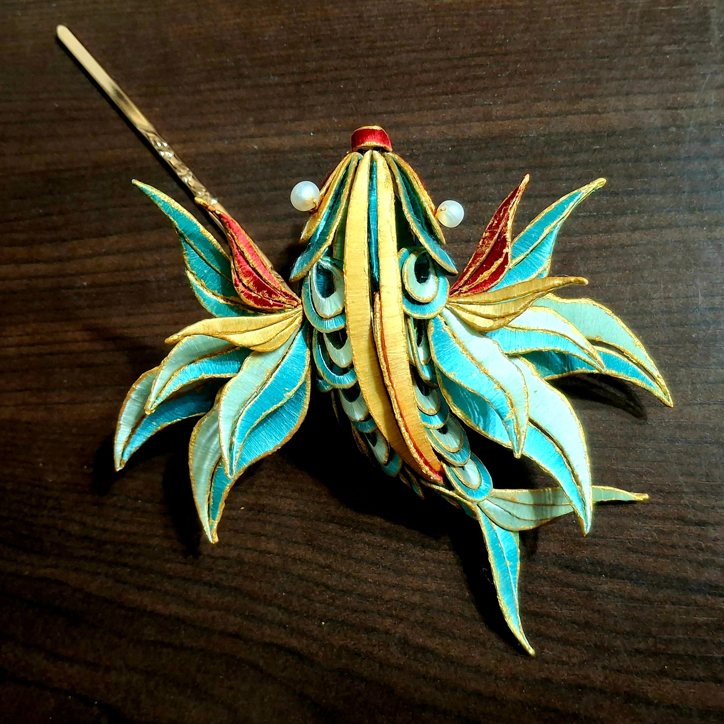 【材料包成品】嵐尚宮山海經蠃魚扁簪