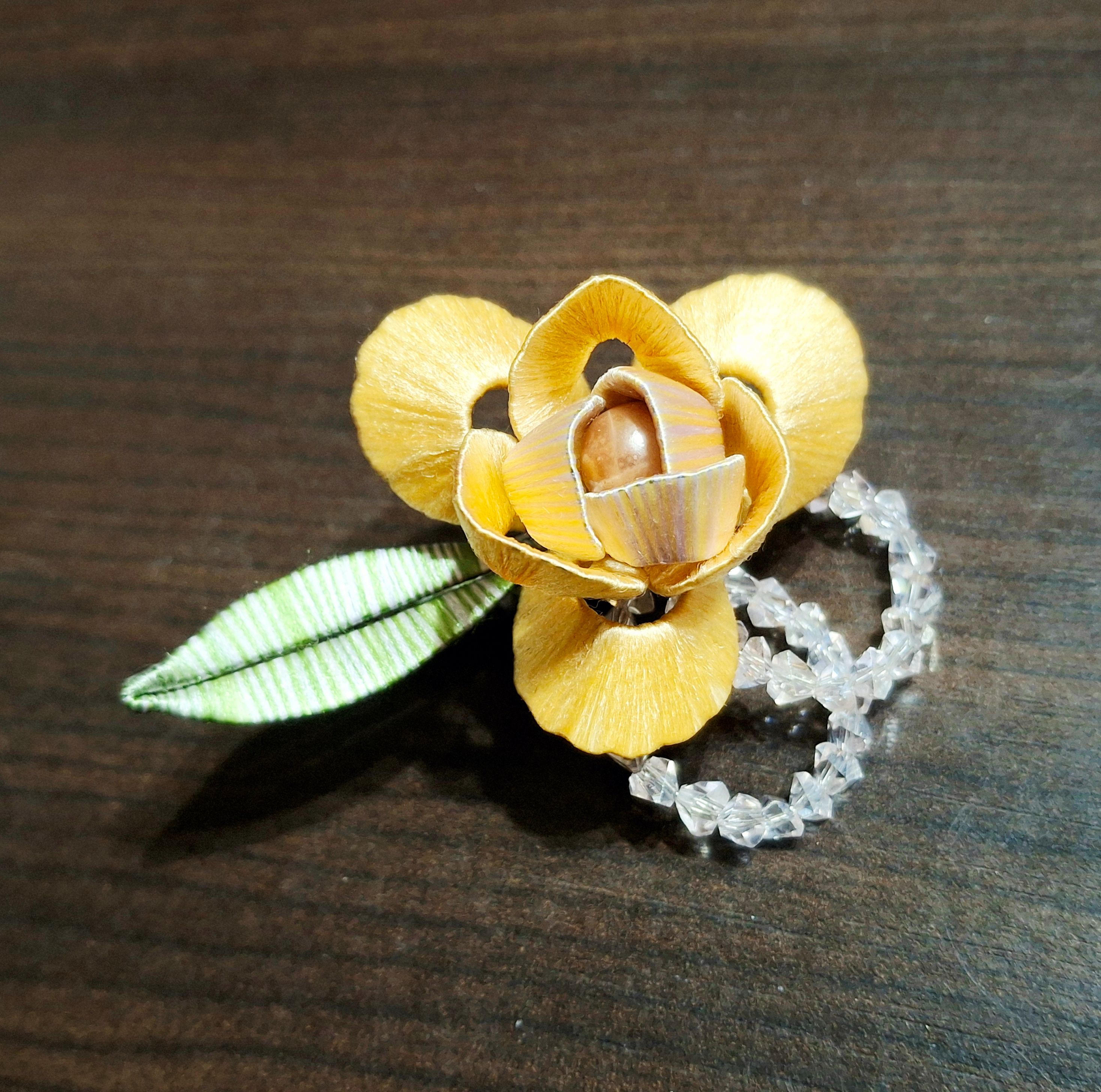 【原創纏花】Little Lotte．小巴洛克玫瑰別針