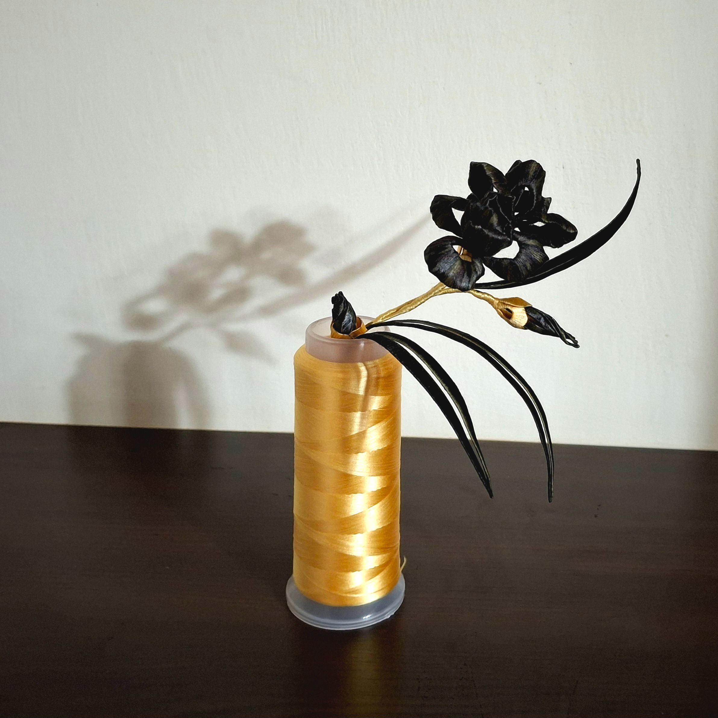 【原創纏花】黑色鳶尾花裝飾擺件