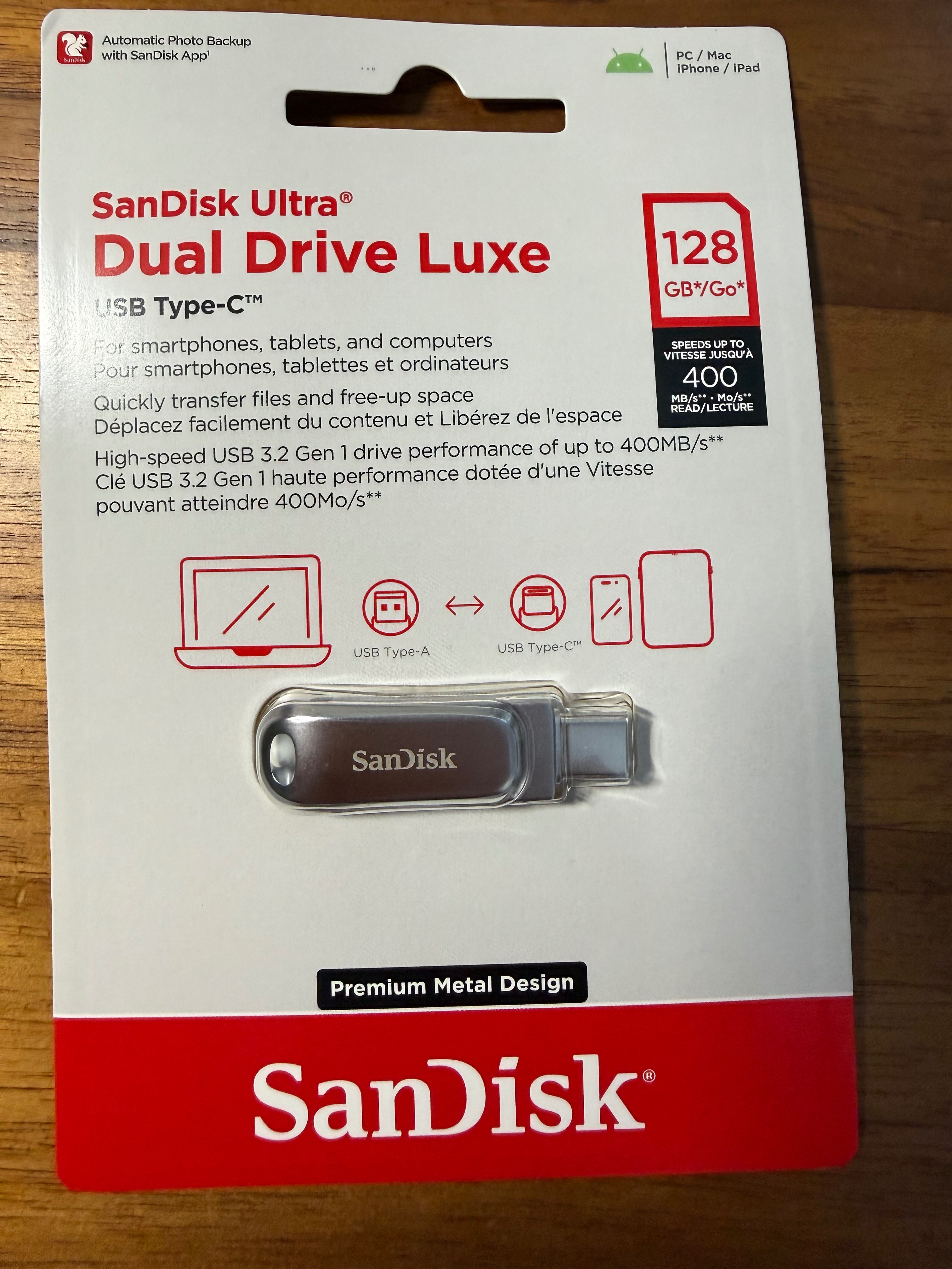 SanDisk Ultra Luxe Type C OTG 雙用隨身碟